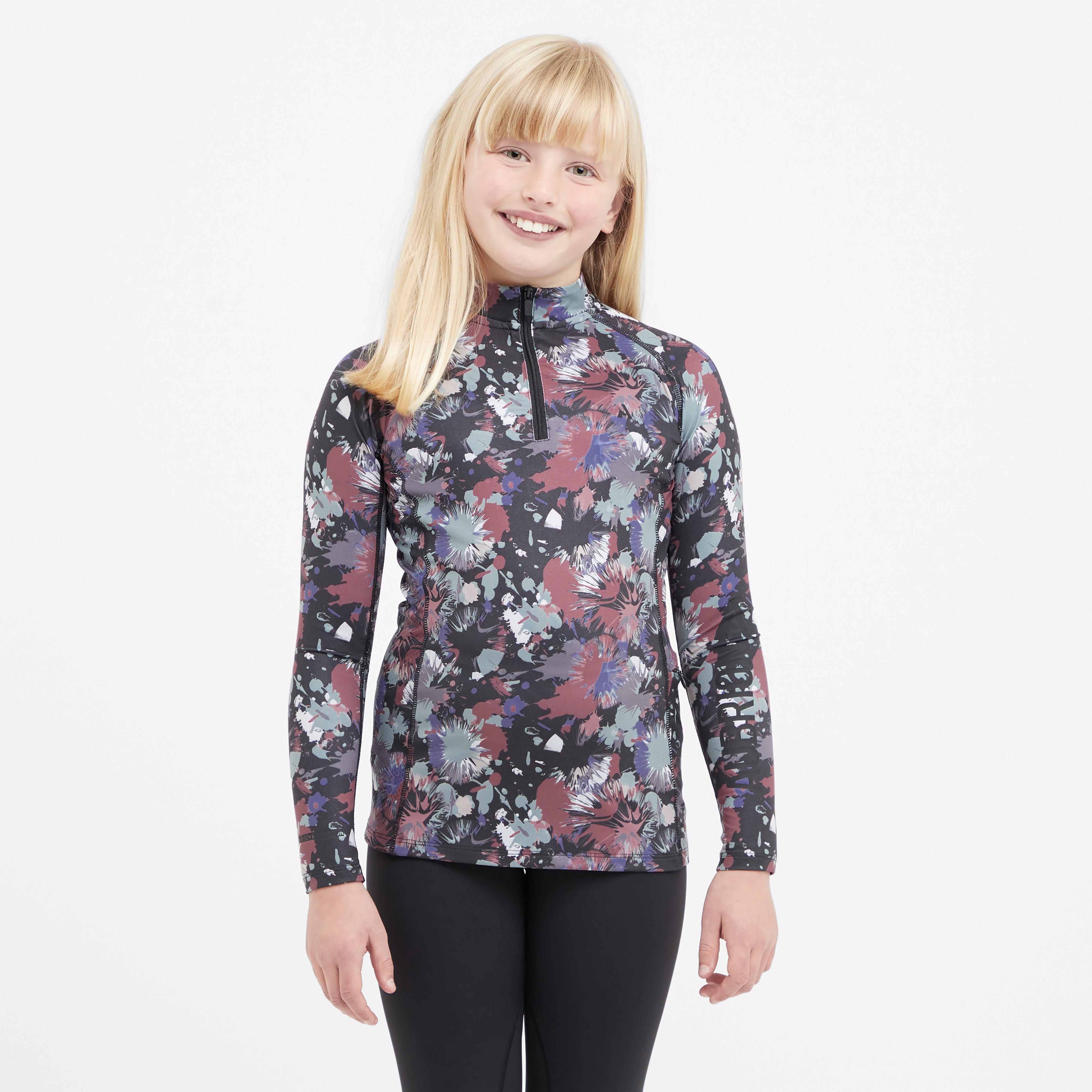 Image of Aubrion Young Rider React Long Sleeve Base Layer, Multi Coloured