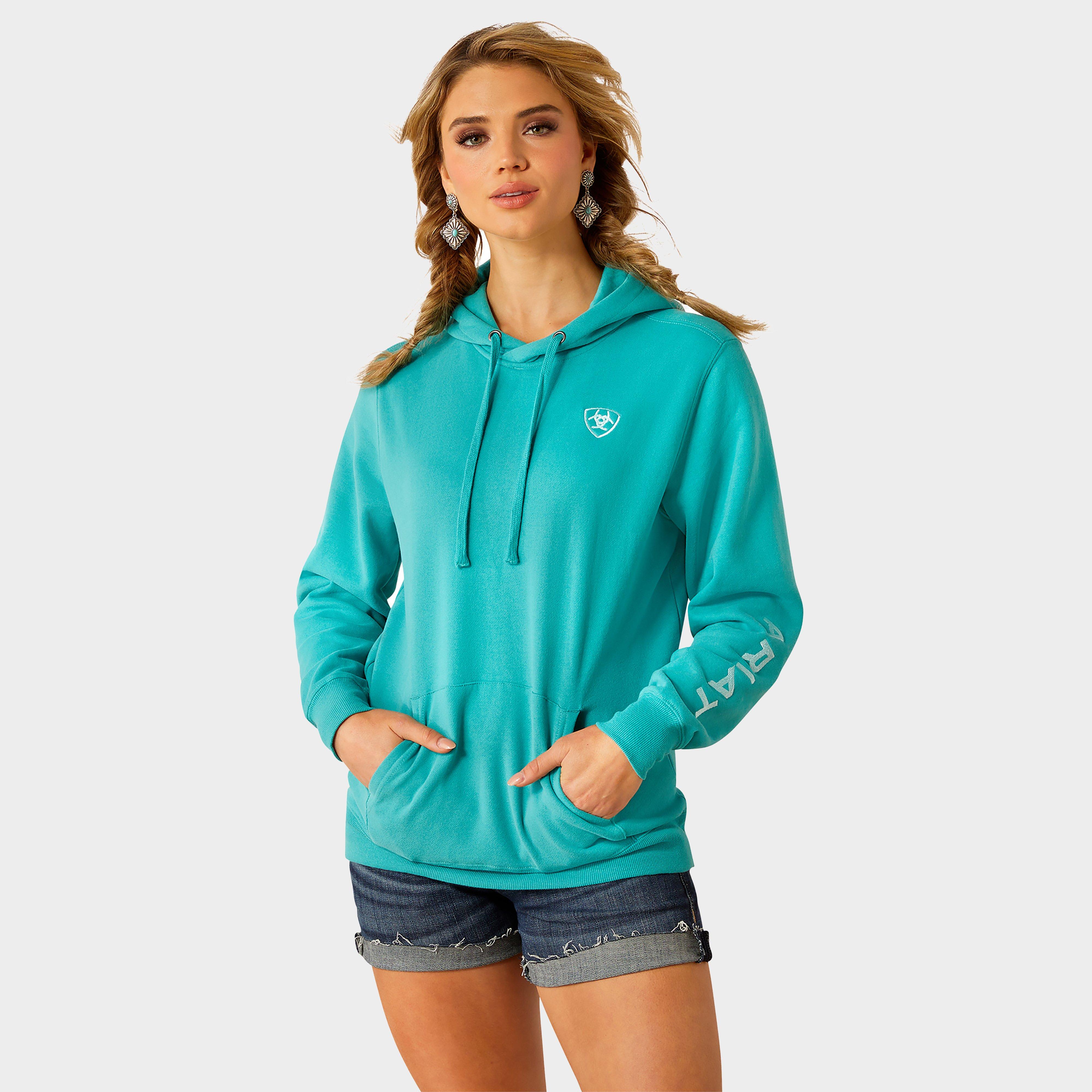 Image of Ariat Womens Logo 2.0 Hoodie, Blue