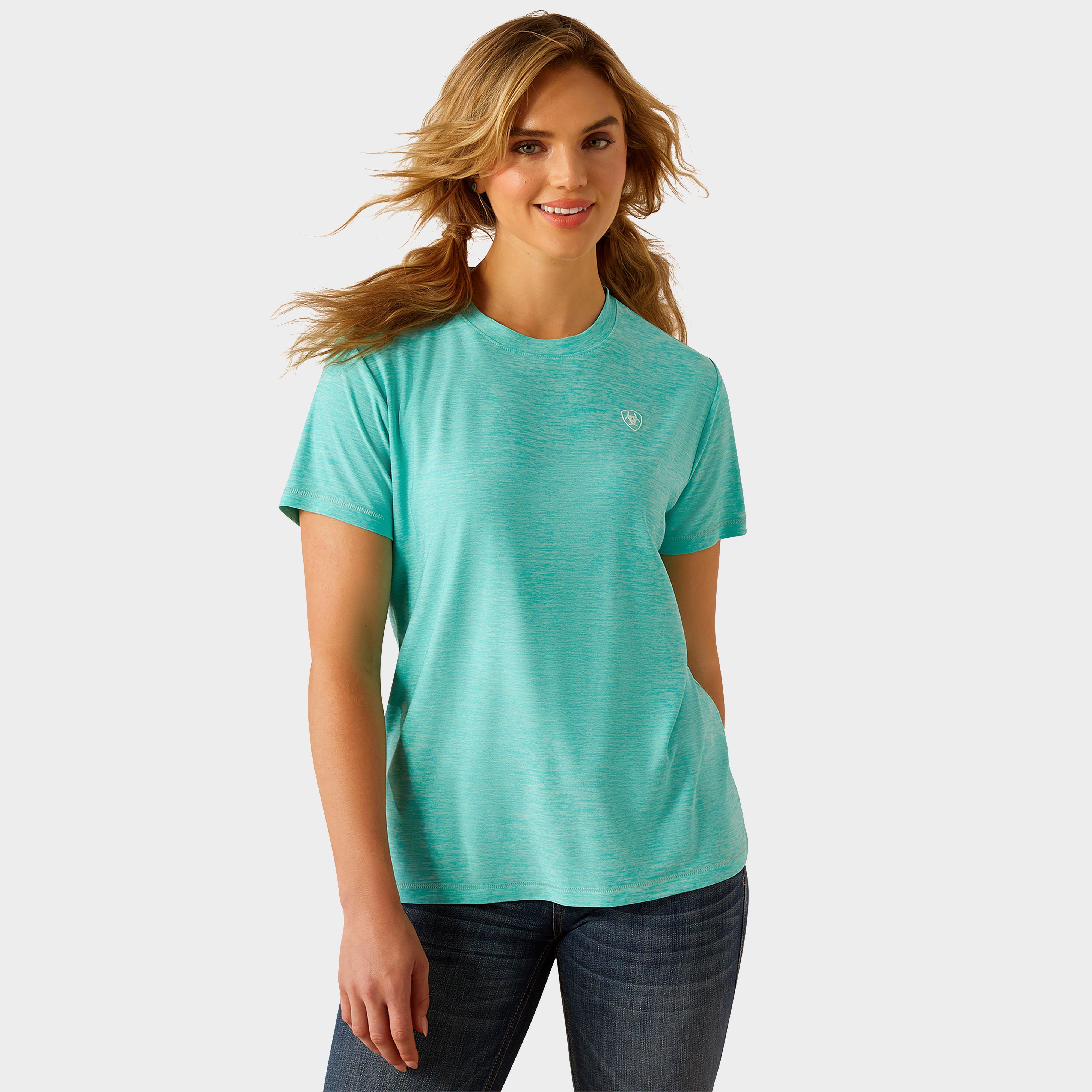 Image of Ariat Womens Laguna Logo T-Shirt, Blue