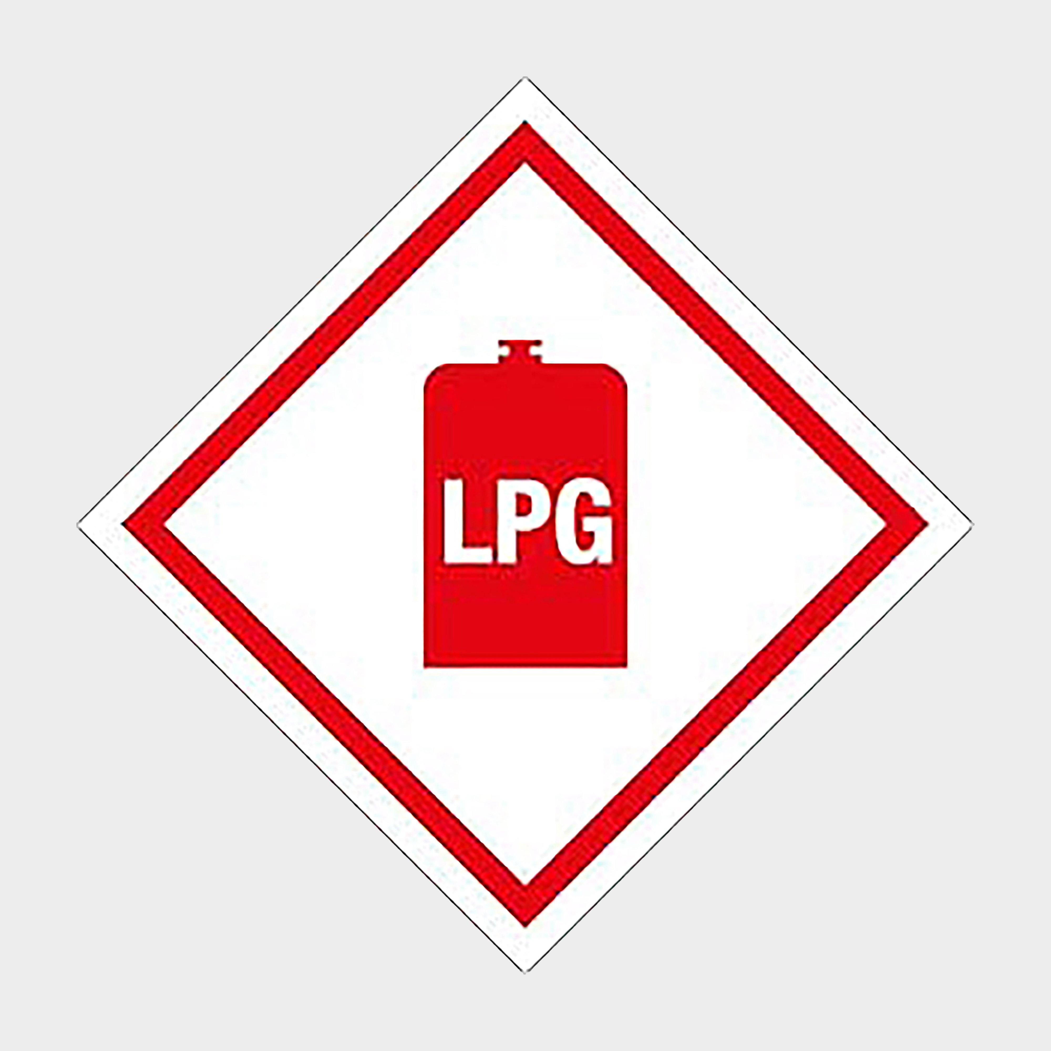 Image of Quest LPG Gas Warning Sticker, Red