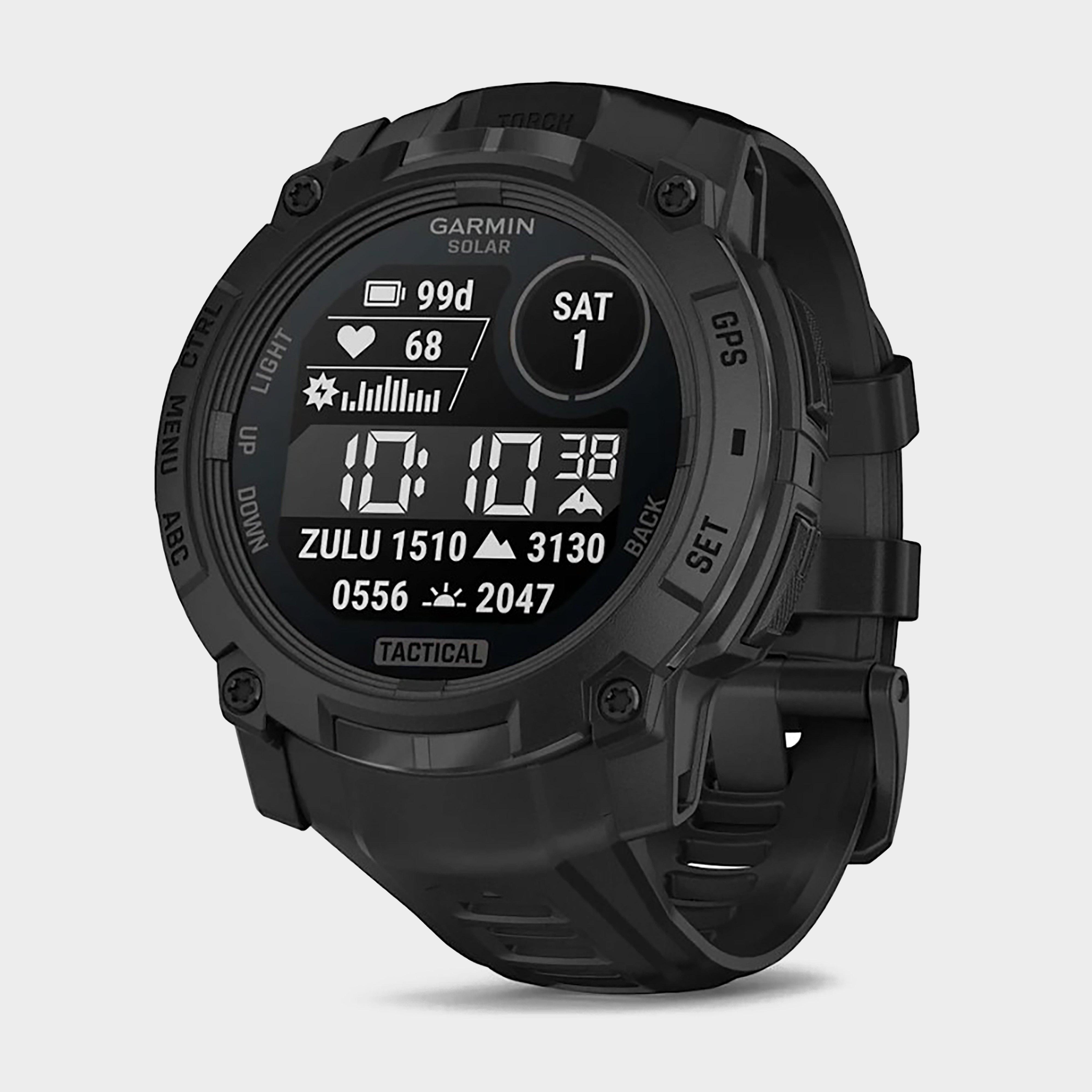 Image of Garmin Instinct 3 Solar 50mm Tactical Edition Multi-Sport Smartwatch, Black