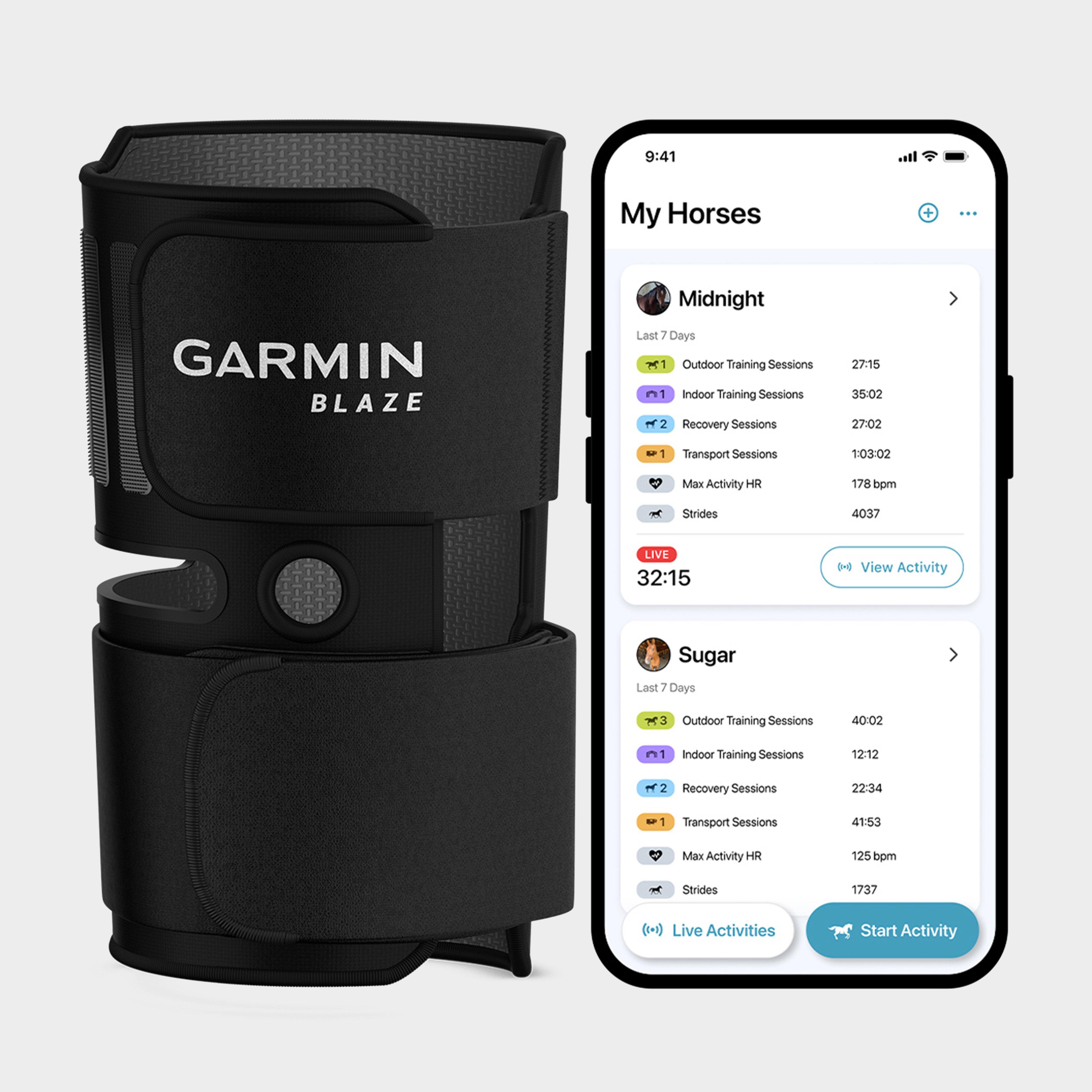 Image of Garmin Blaze Equine Wellness System, Black