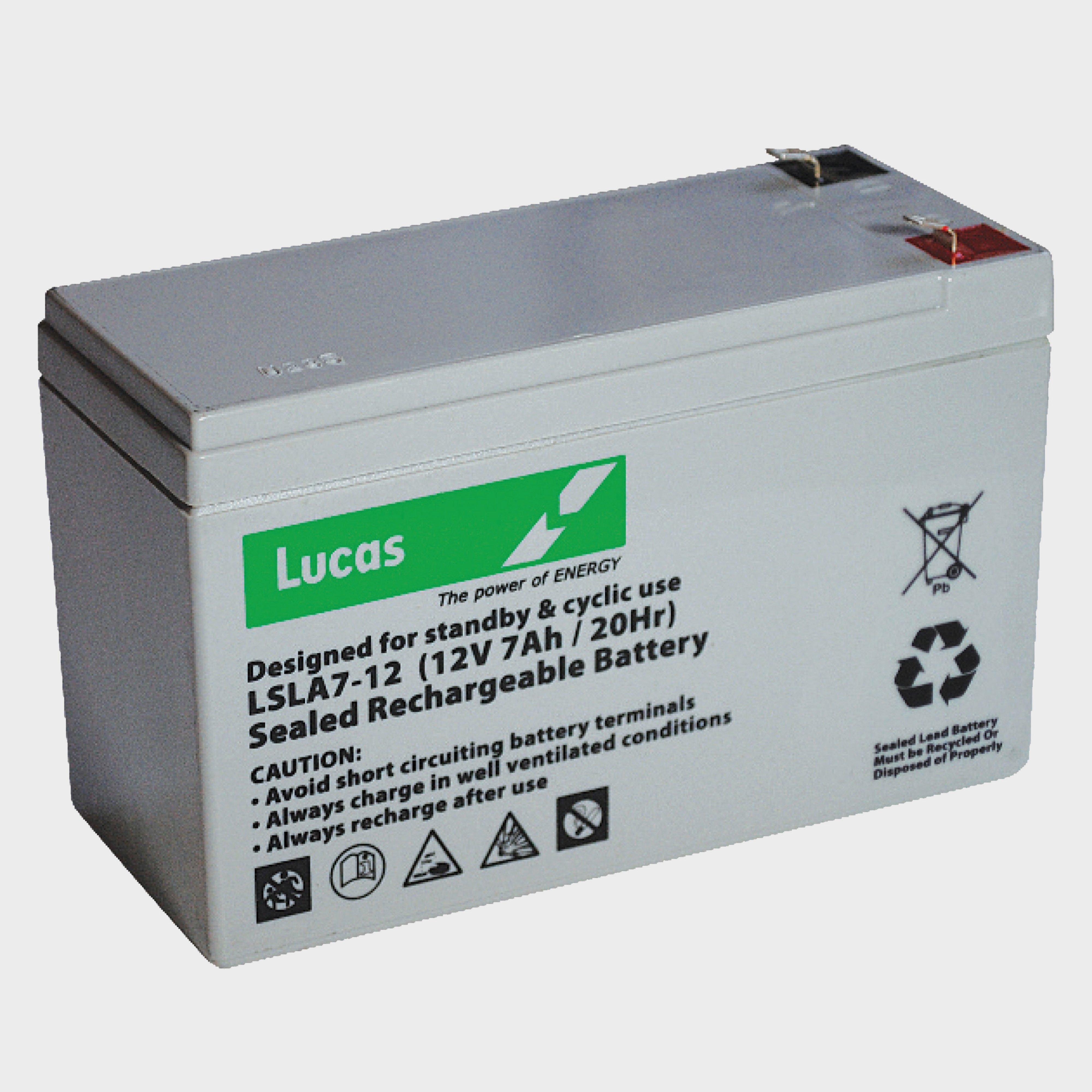 Image of Lucas 12V 12Ah AGM Standby Battery, Black