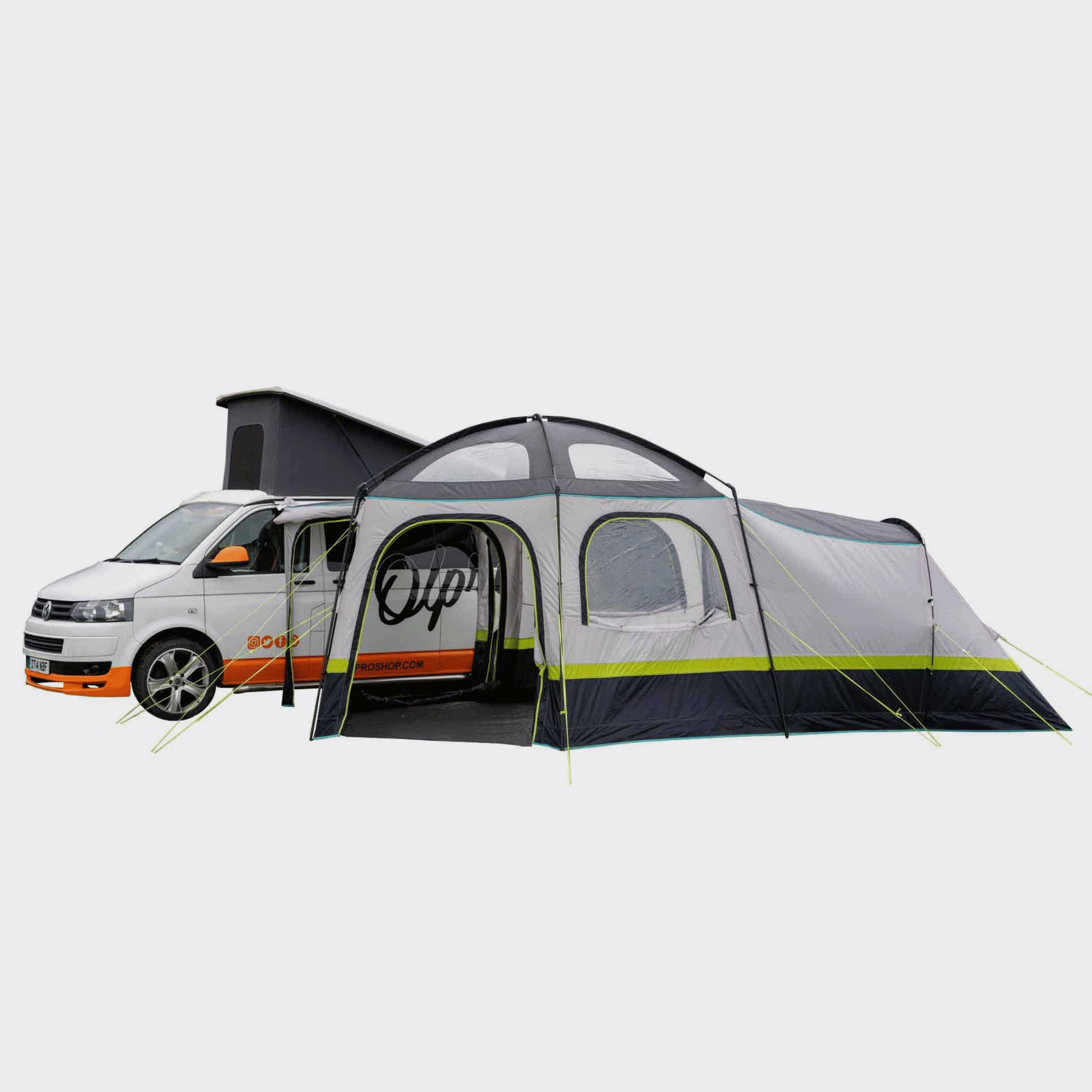 Image of OLPRO Hive Campervan Awning (fibreglass Poles) - With Sleeping Pod, Orange