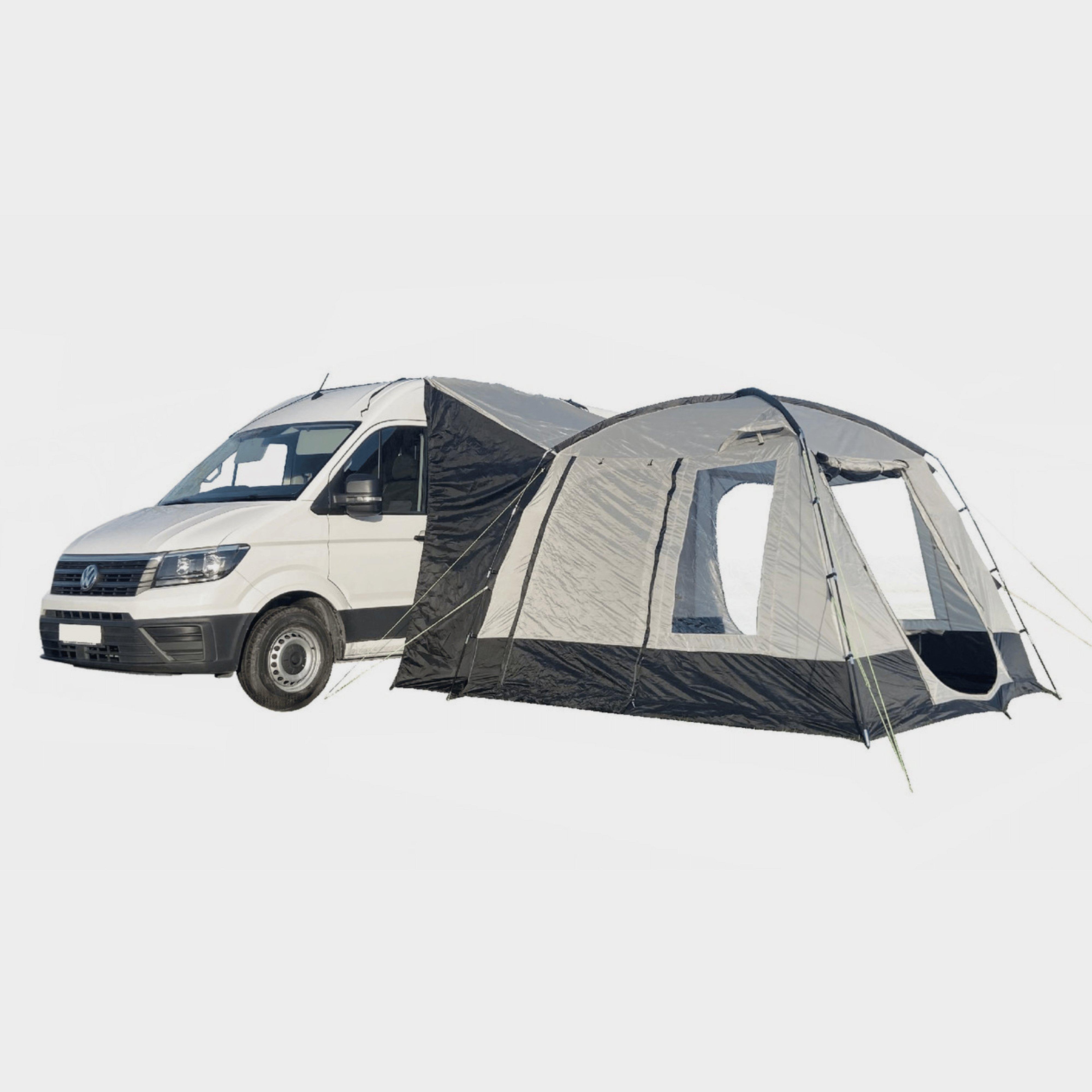 Image of OLPRO Cubo Tall Tunnel Motorhome Awning - Fibreglass Poles, Grey