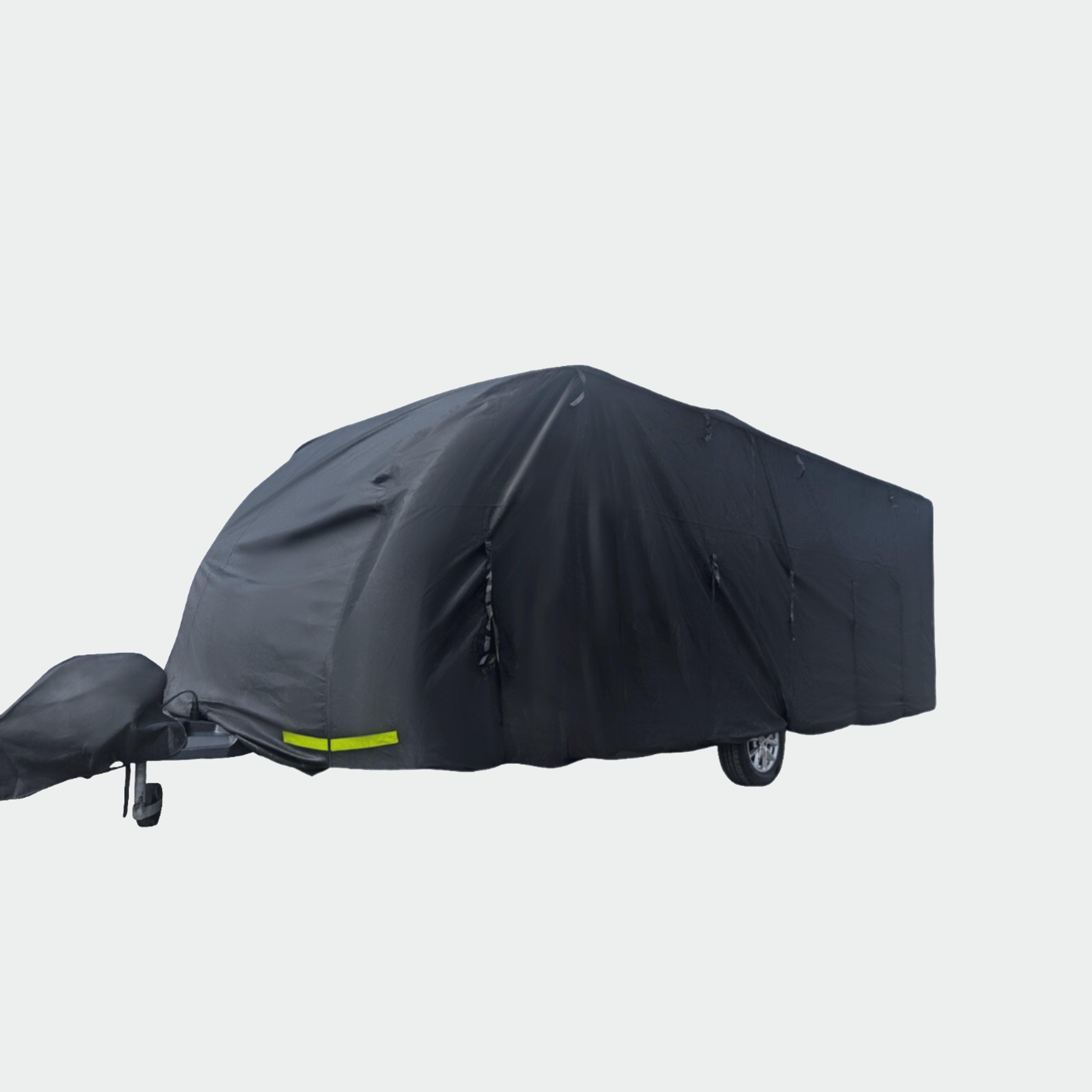 Image of OLPRO Breathable Waterproof 4ply Caravan Cover with Free Hitch Cover Black, Black
