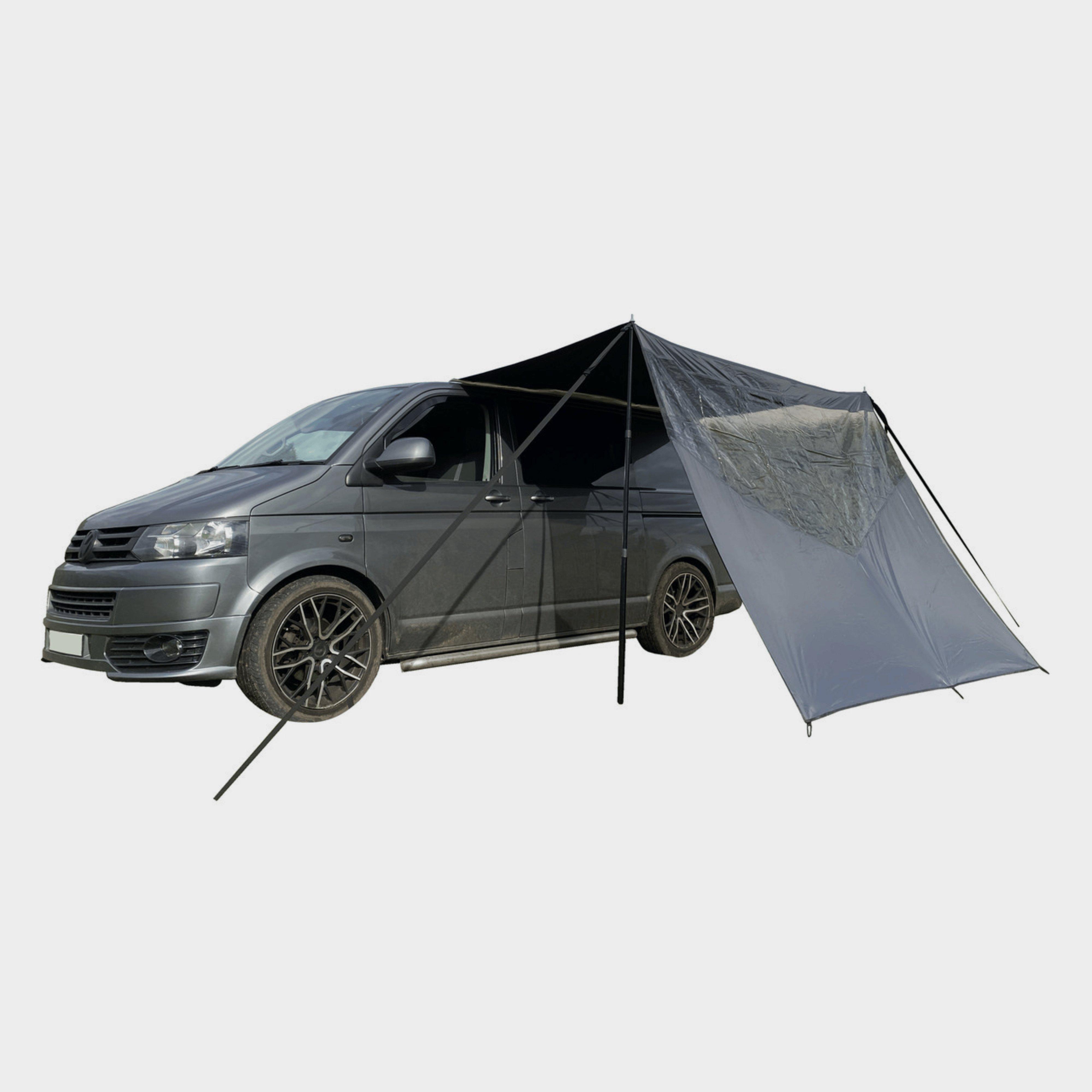 Image of OLPRO Scenic Shade Campervan Canopy with PVC Window - Charcoal, Grey