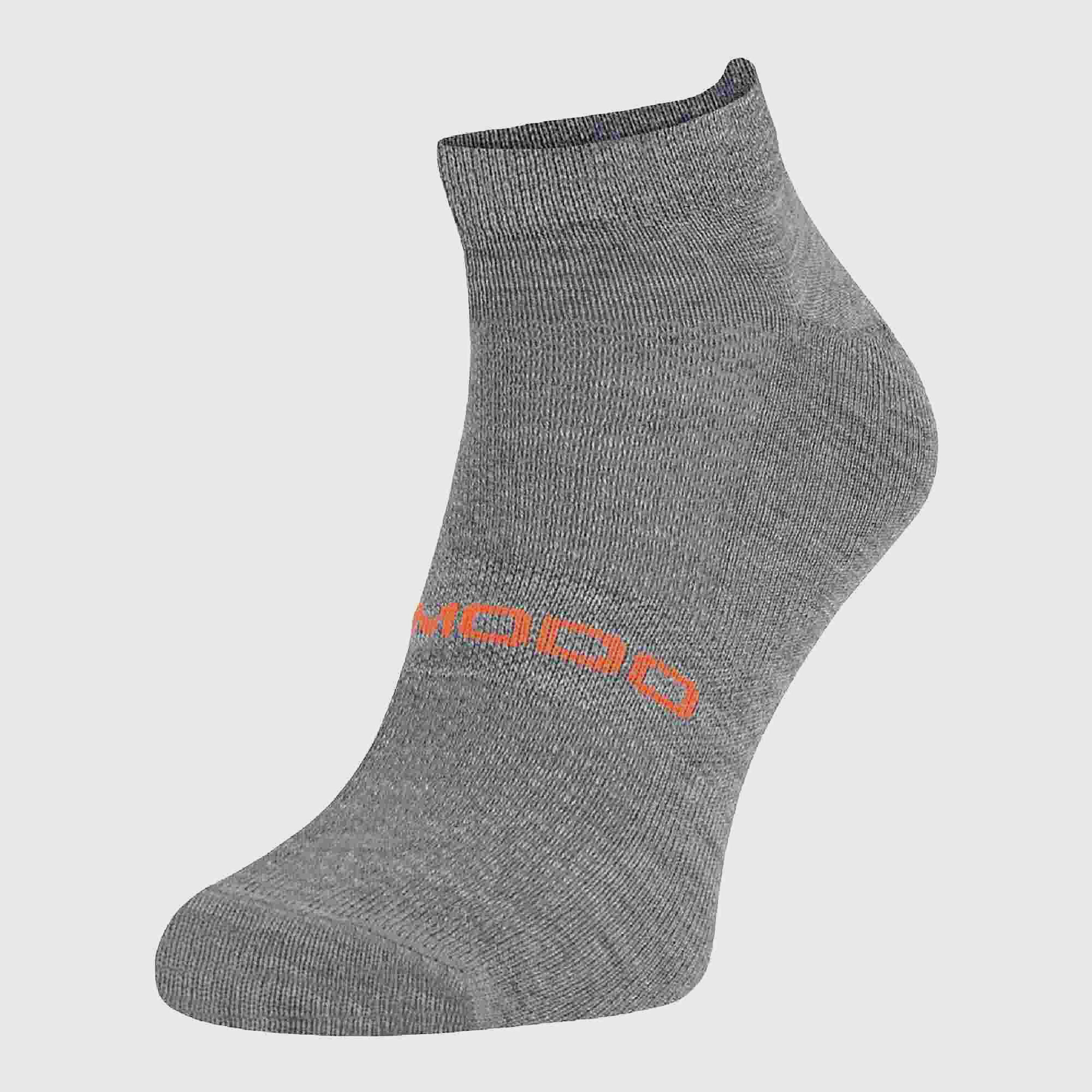 Image of Comodo Unisex Merino Wool Ankle Trail Sport Running Socks - 1 Pack, Grey