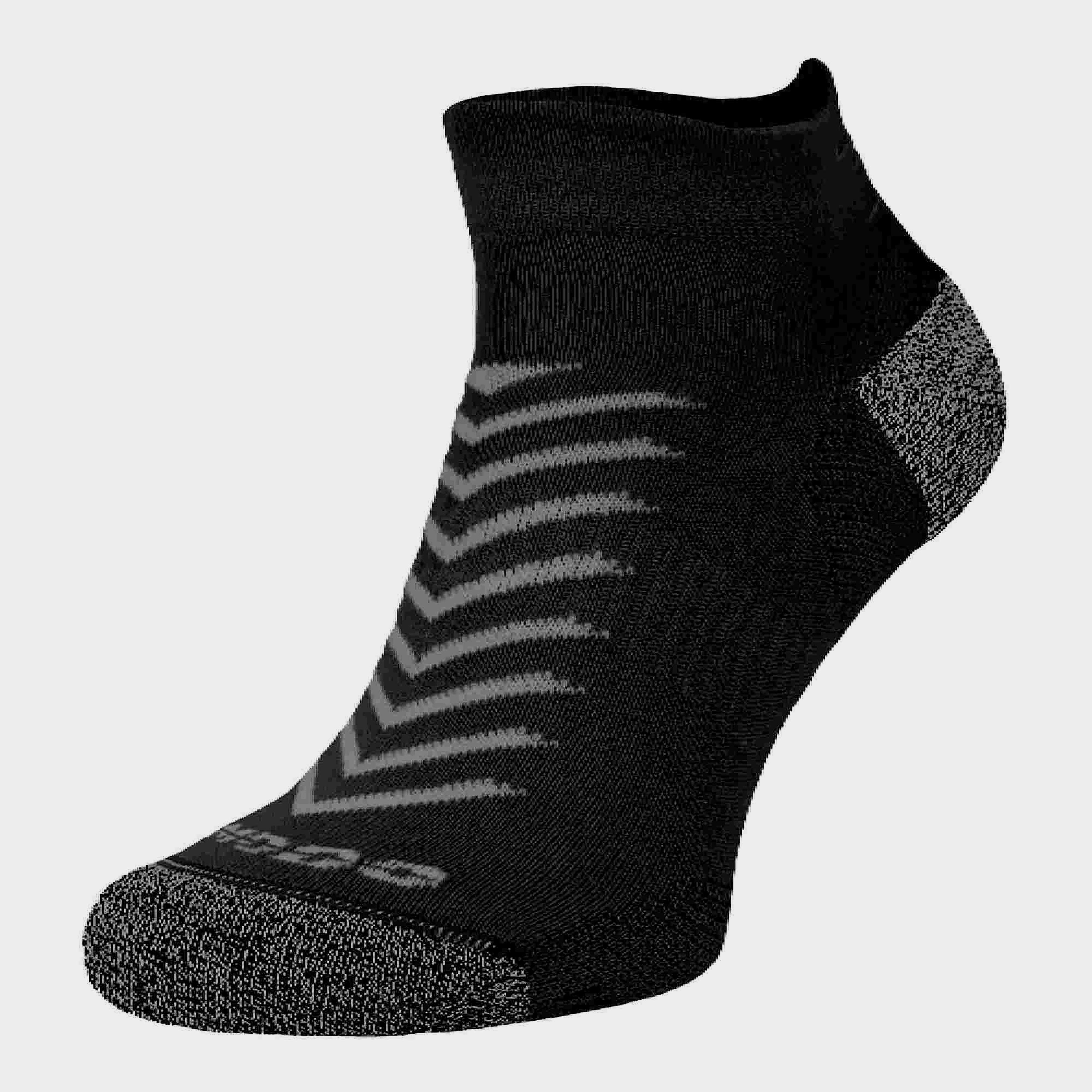Image of Comodo Unisex Hi Viz Reflective Coolmax Running Socks For Summer - 1 Pair, Black