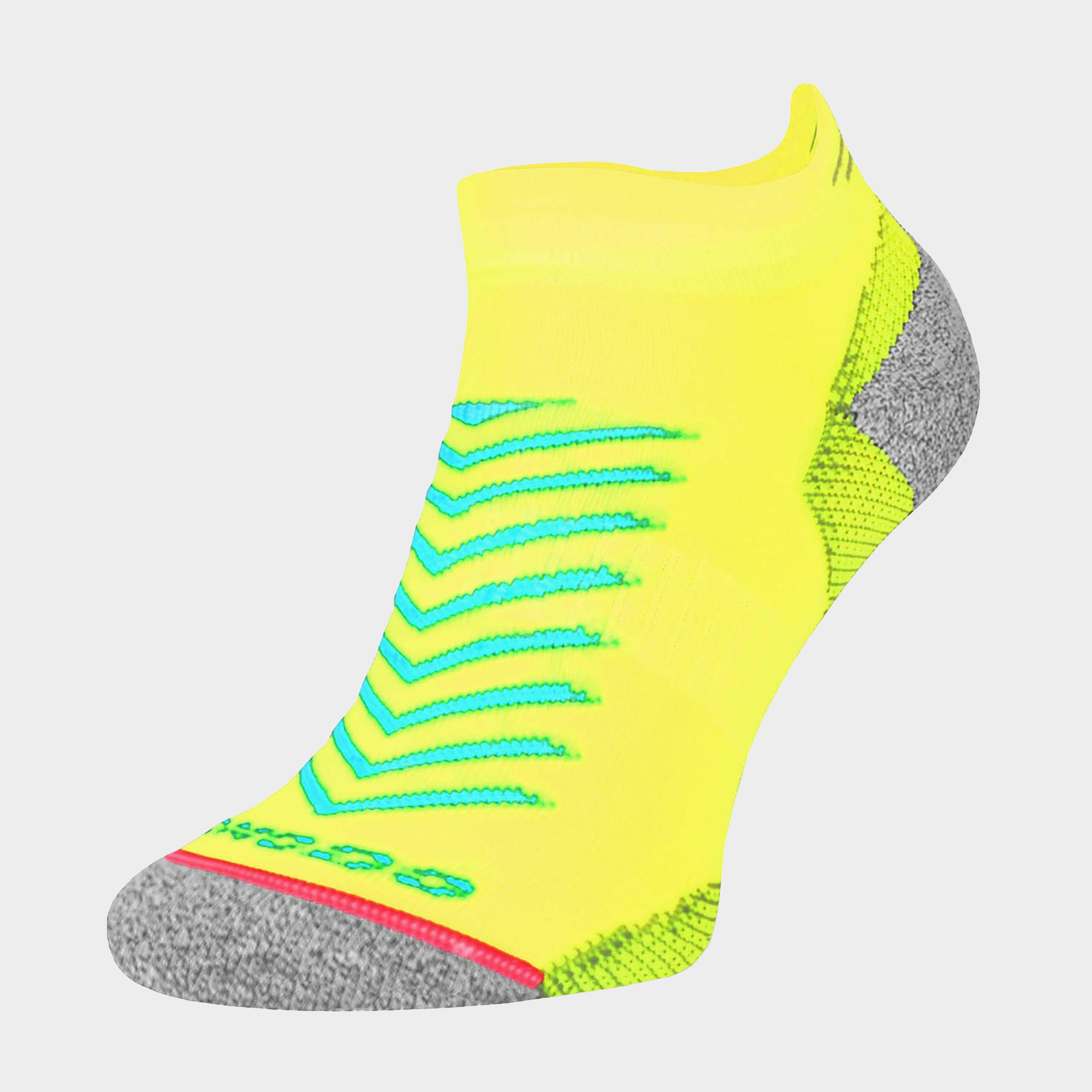 Image of Comodo Unisex Hi Viz Reflective Coolmax Running Socks For Summer - 1 Pair, Yellow