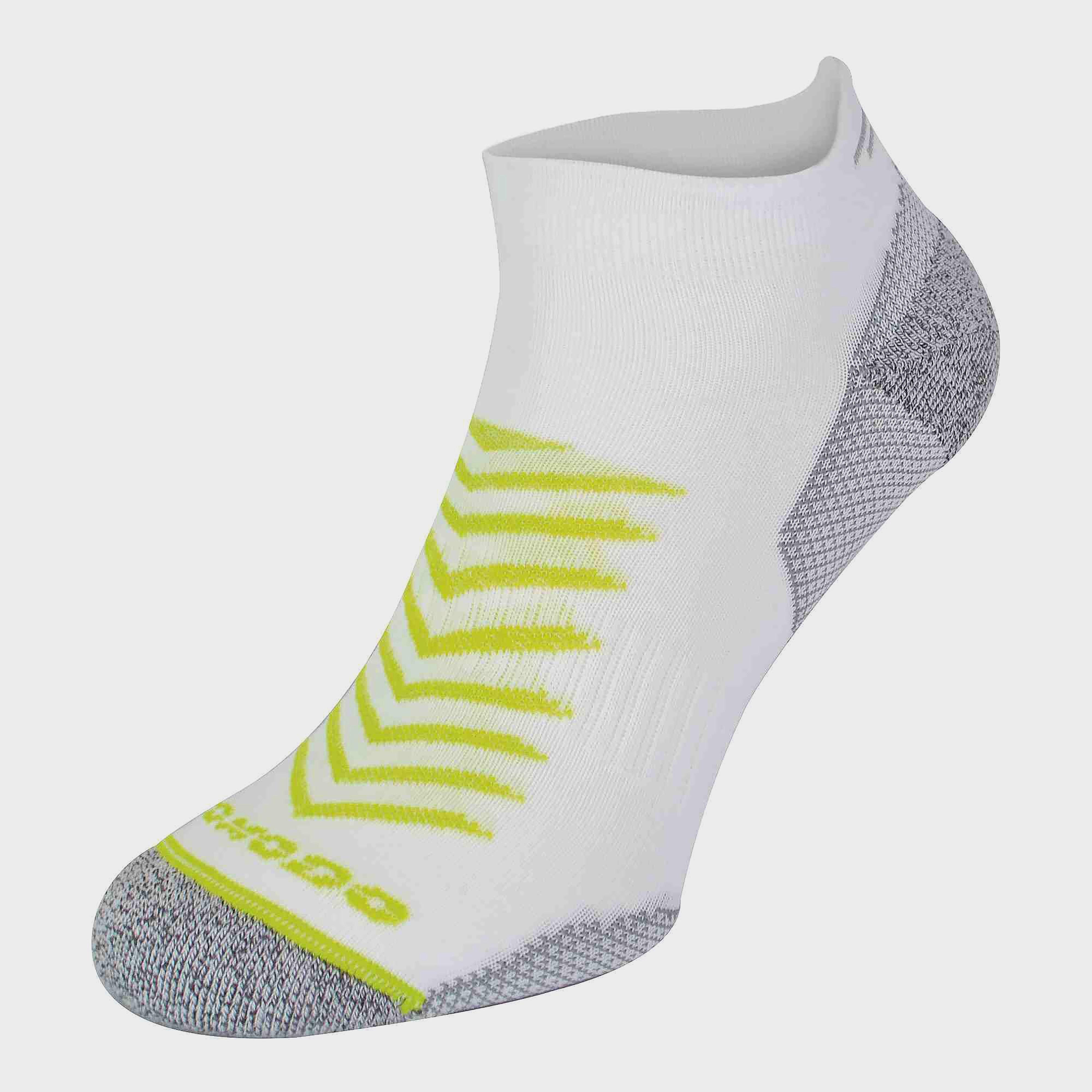 Image of Comodo Unisex Hi Viz Reflective Coolmax Running Socks For Summer - 1 Pair, White