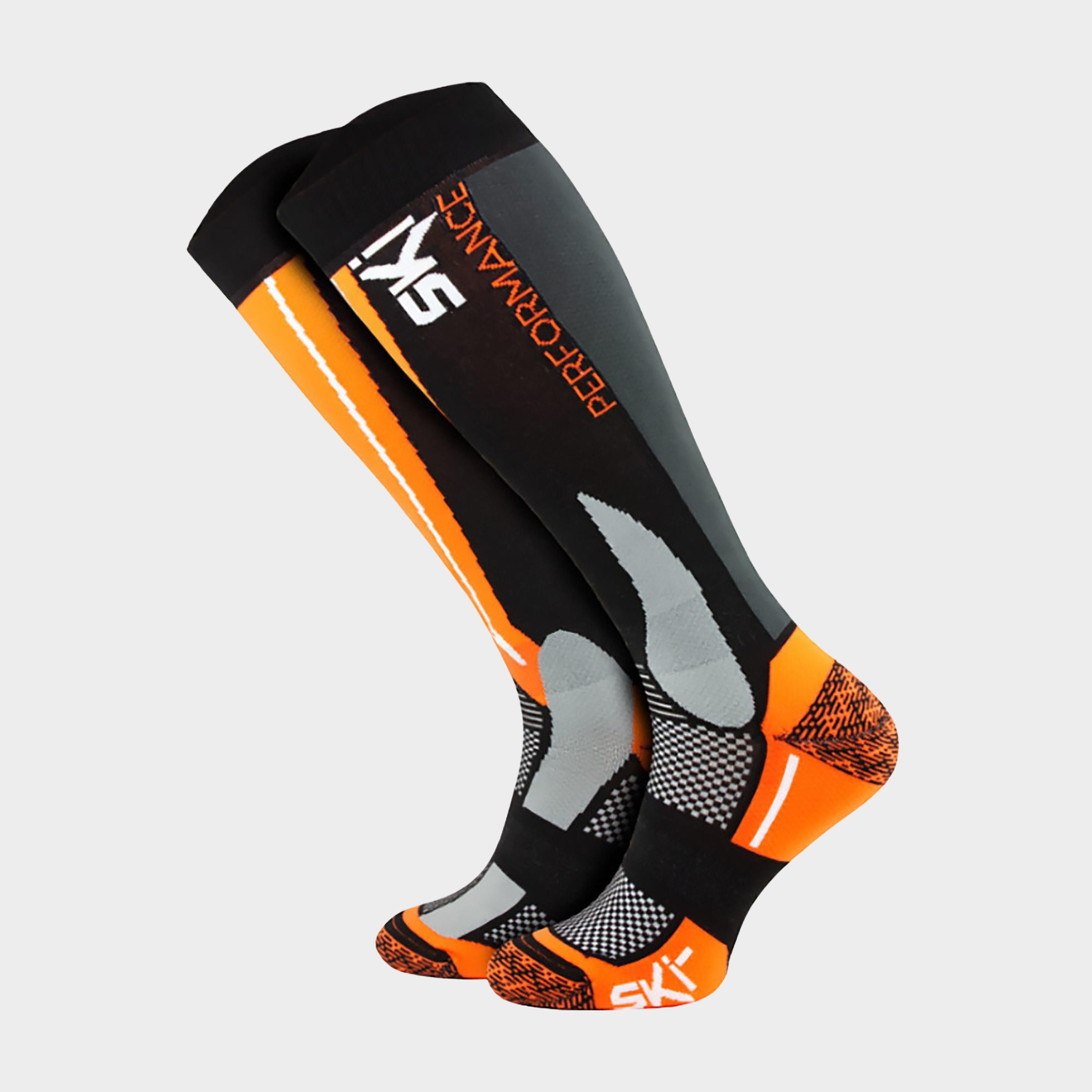 Image of Comodo Unisex High-performance Knee-high Snowboard Socks For Skiing, Orange