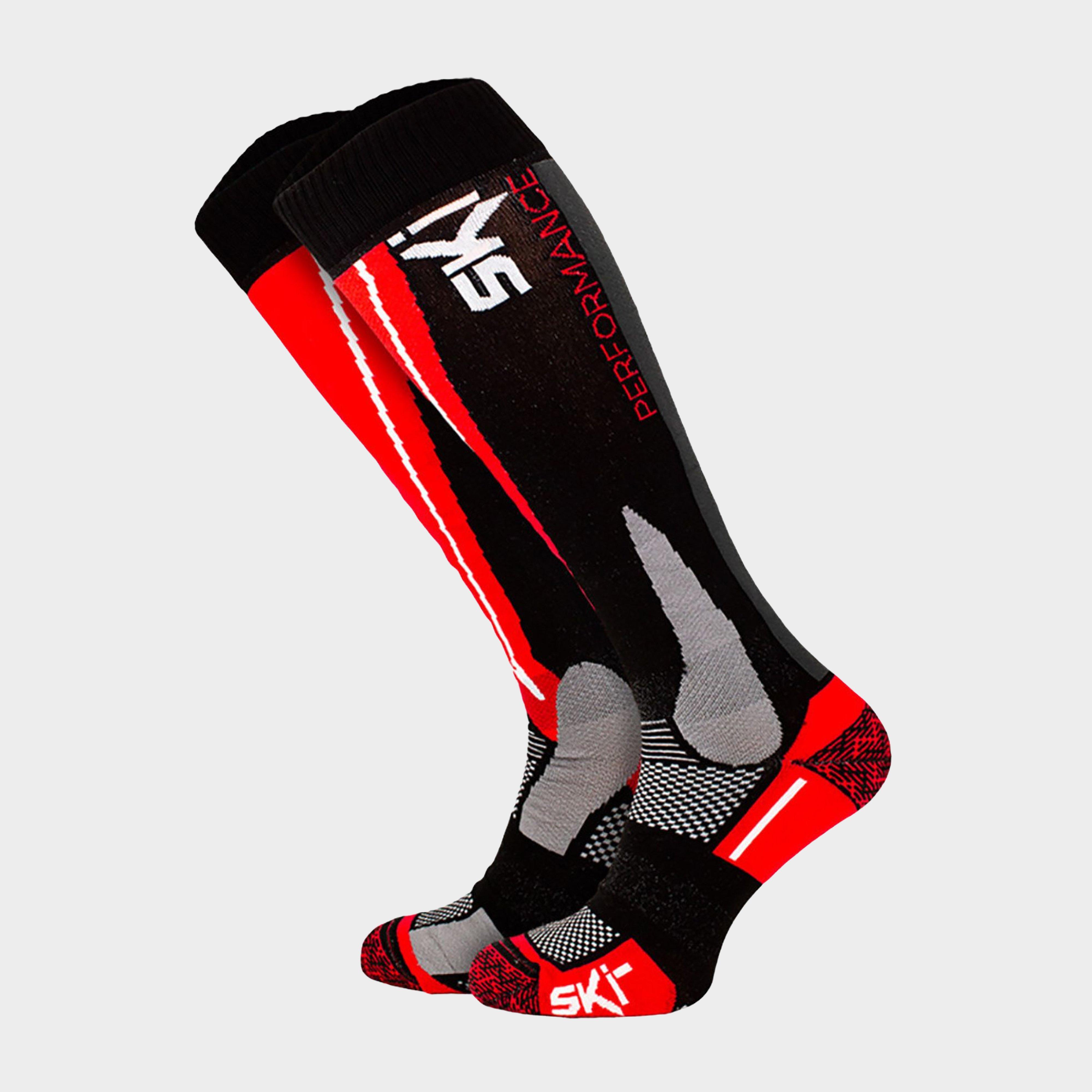 Image of Comodo Unisex High-performance Knee-high Snowboard Socks For Skiing, Red