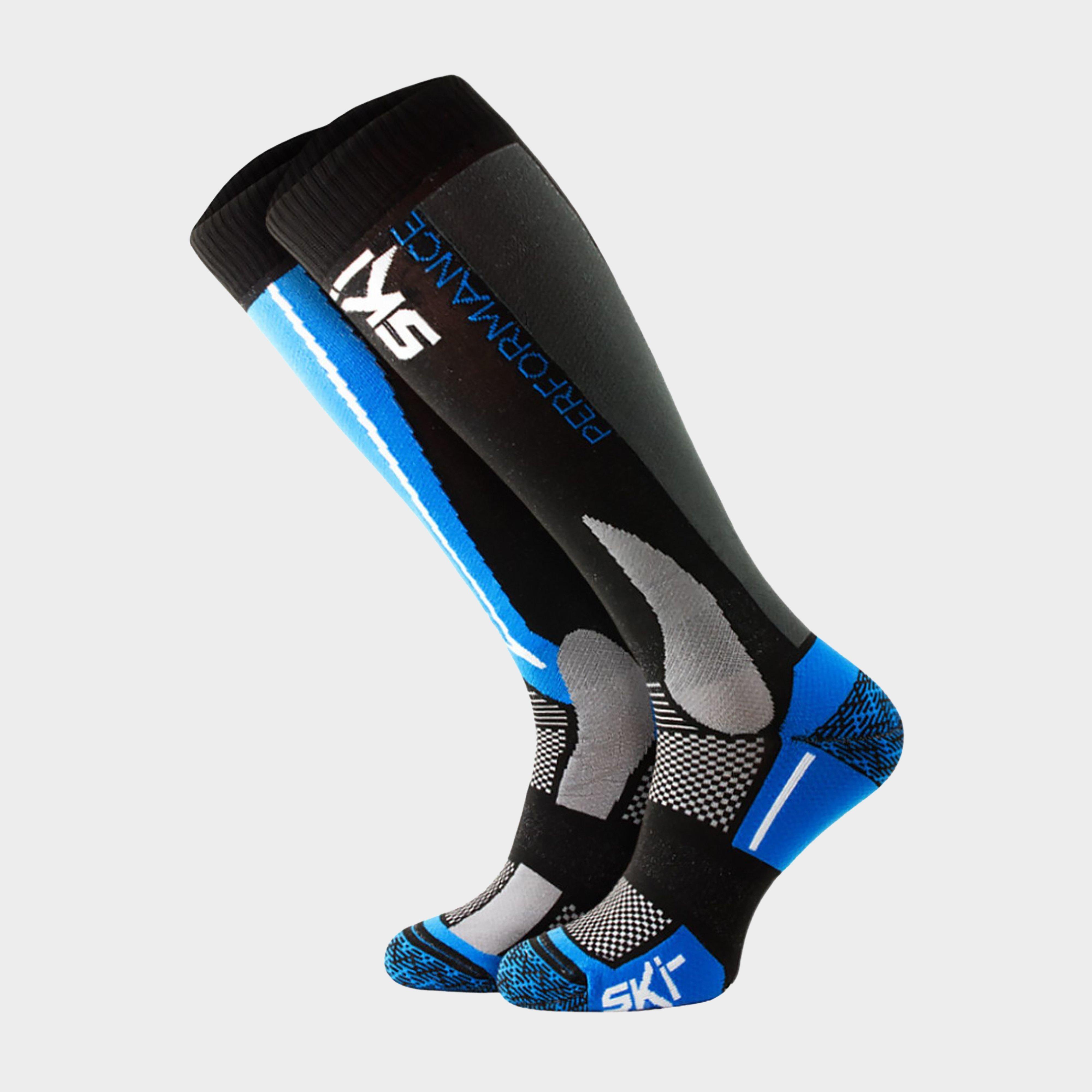 Image of Comodo Unisex High-performance Knee-high Snowboard Socks For Skiing, Blue