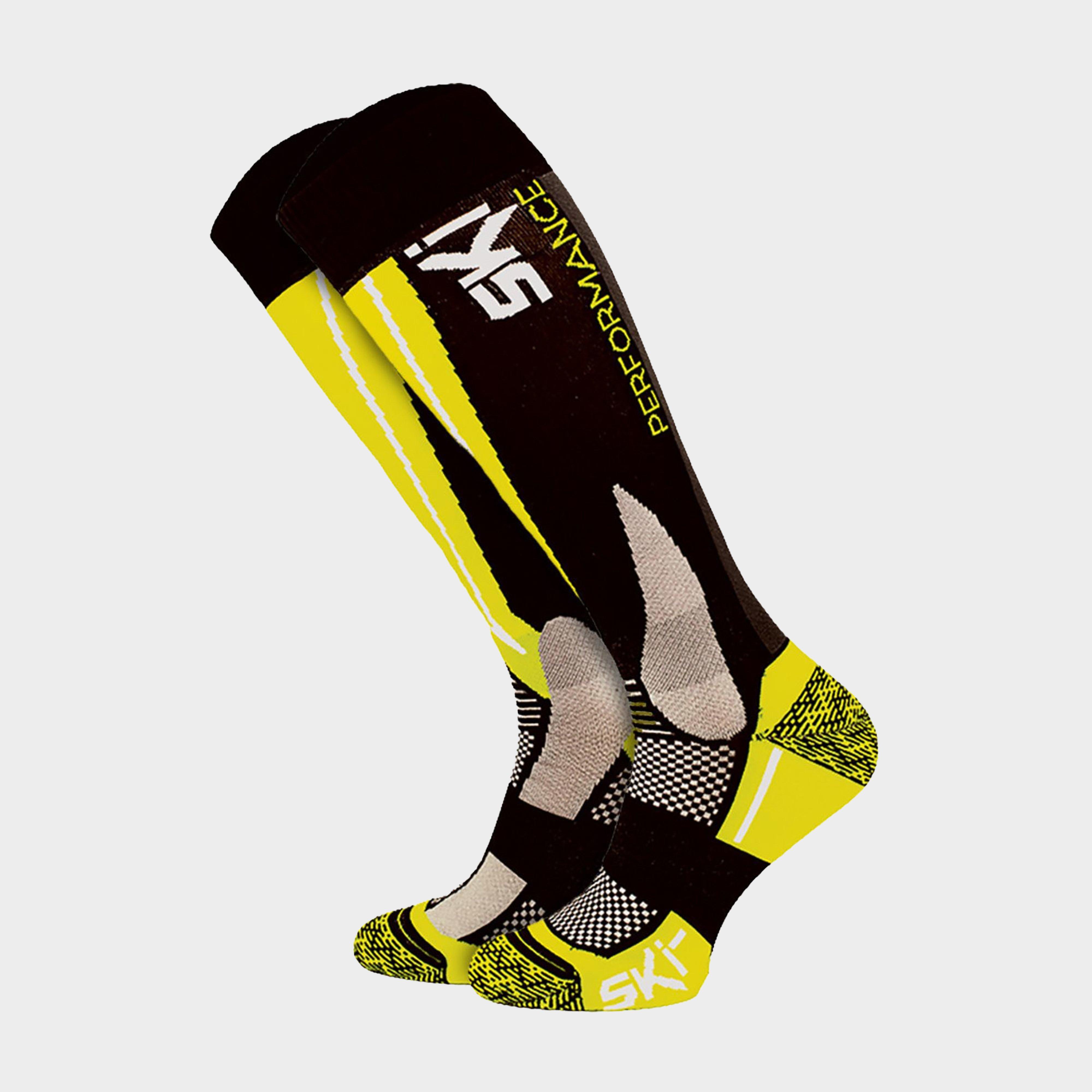 Image of Comodo Unisex High-performance Knee-high Snowboard Socks For Skiing, Yellow