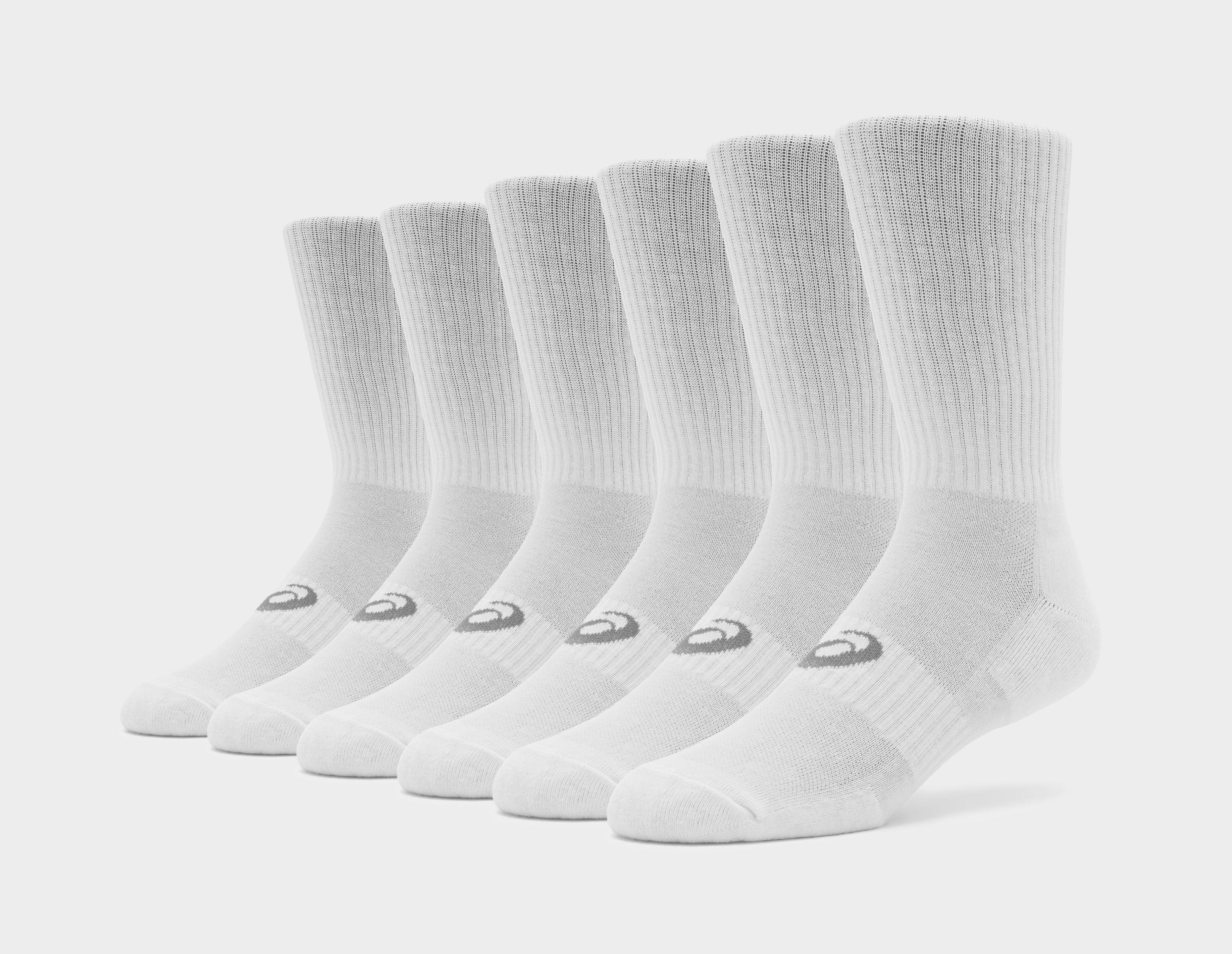 Asics 3-Pack Crew Socks White in   Size 5.5-8