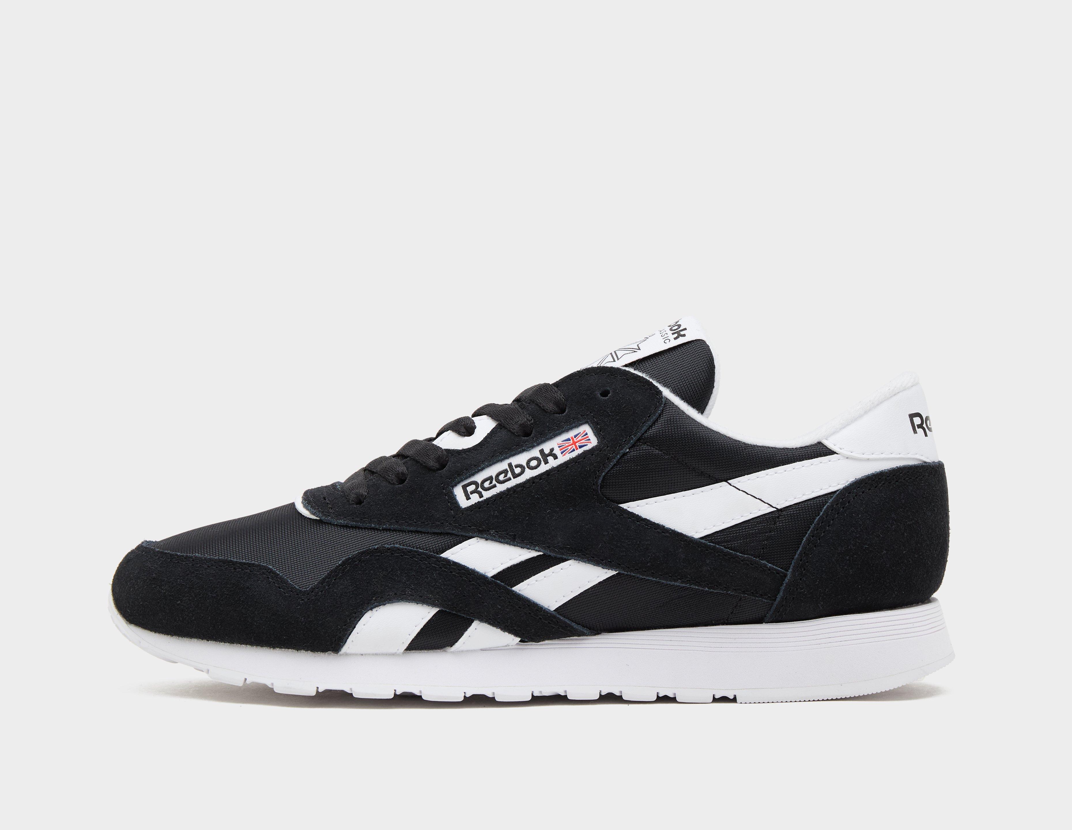 Reebok Classic Nylon Black in  Men's Size 7.5
