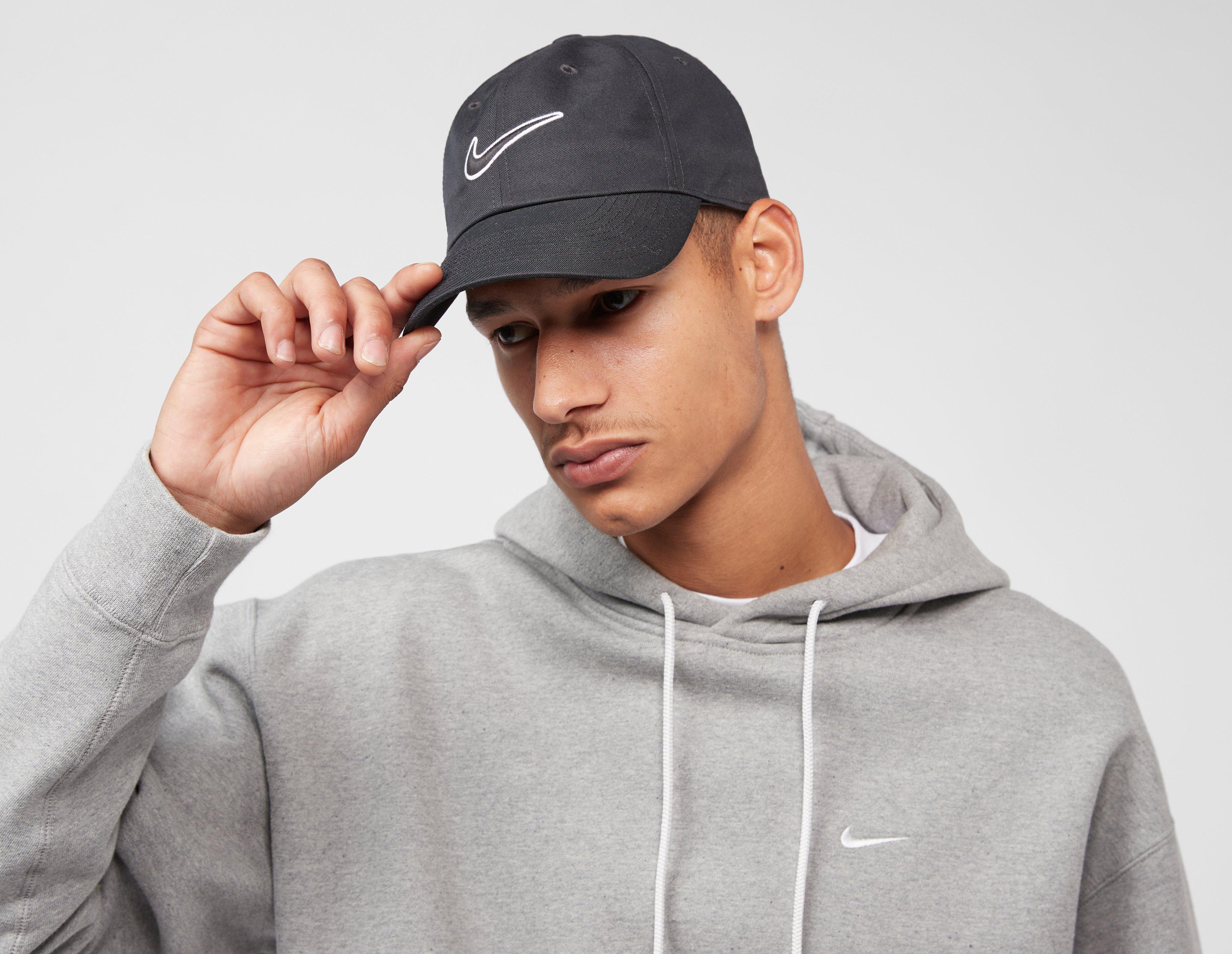 Nike Club Unstructured Swoosh Cap Black in   Size Medium-Large