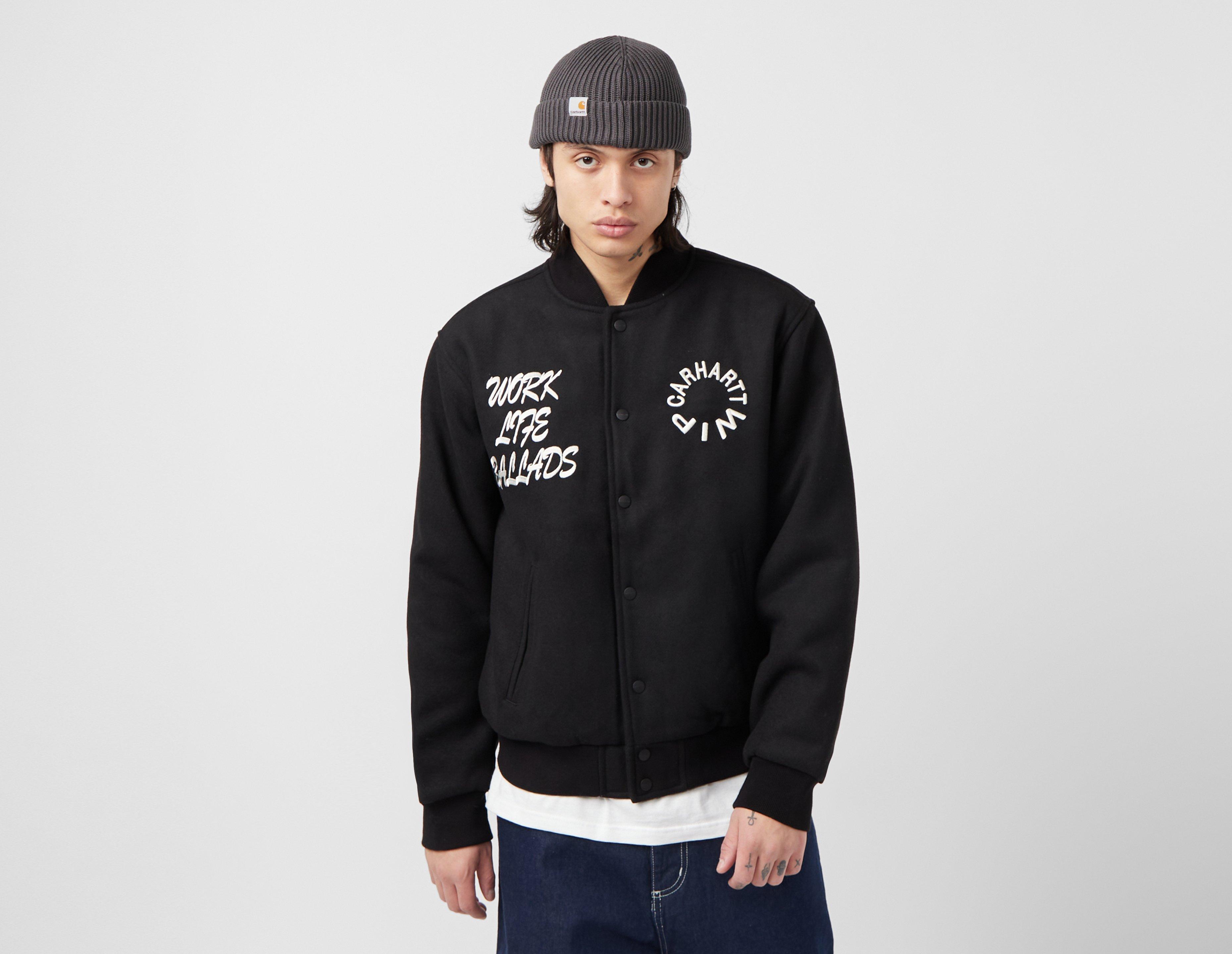 Carhartt Wip Work Varsity Jacket Black in  Men's Size Large
