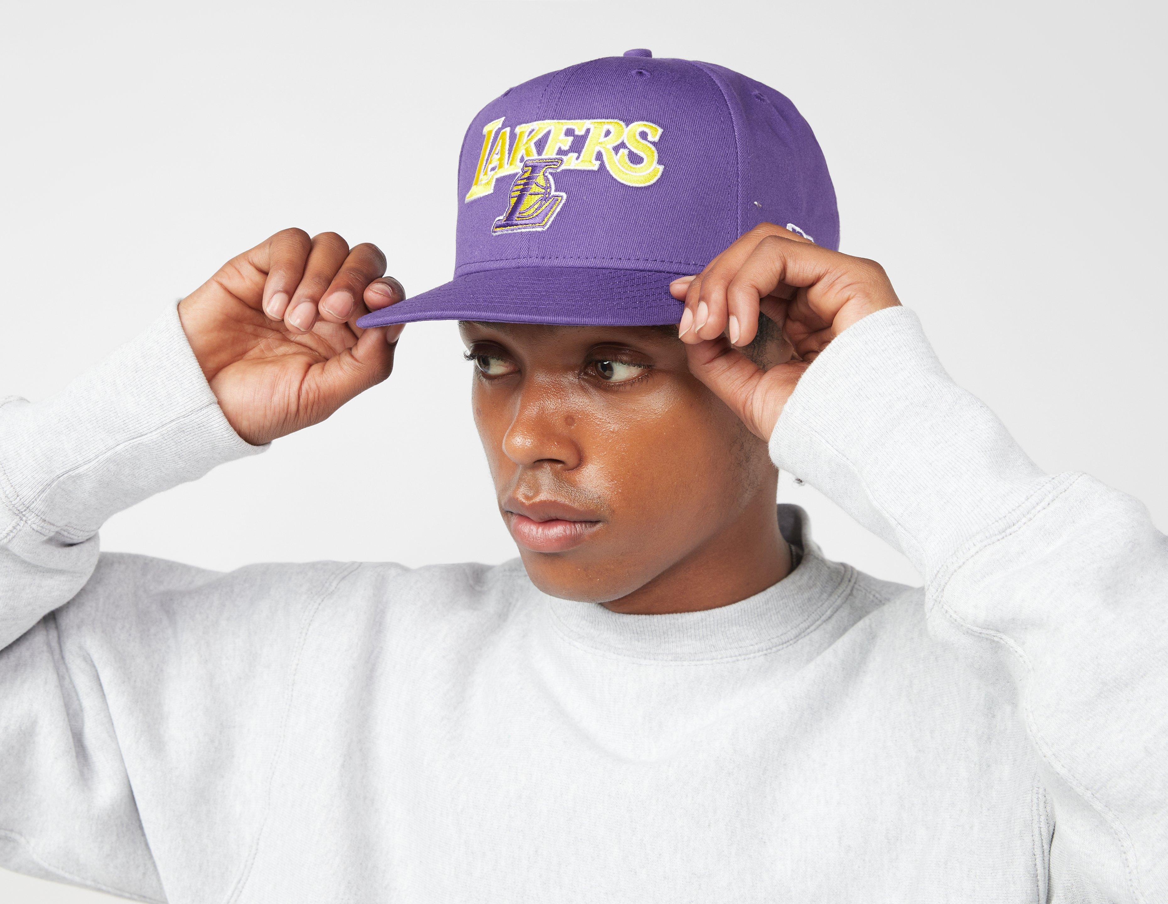 New Era Los Angeles Lakers Retro 59Fifty Cap Purple in  Men's Size Small/Medium