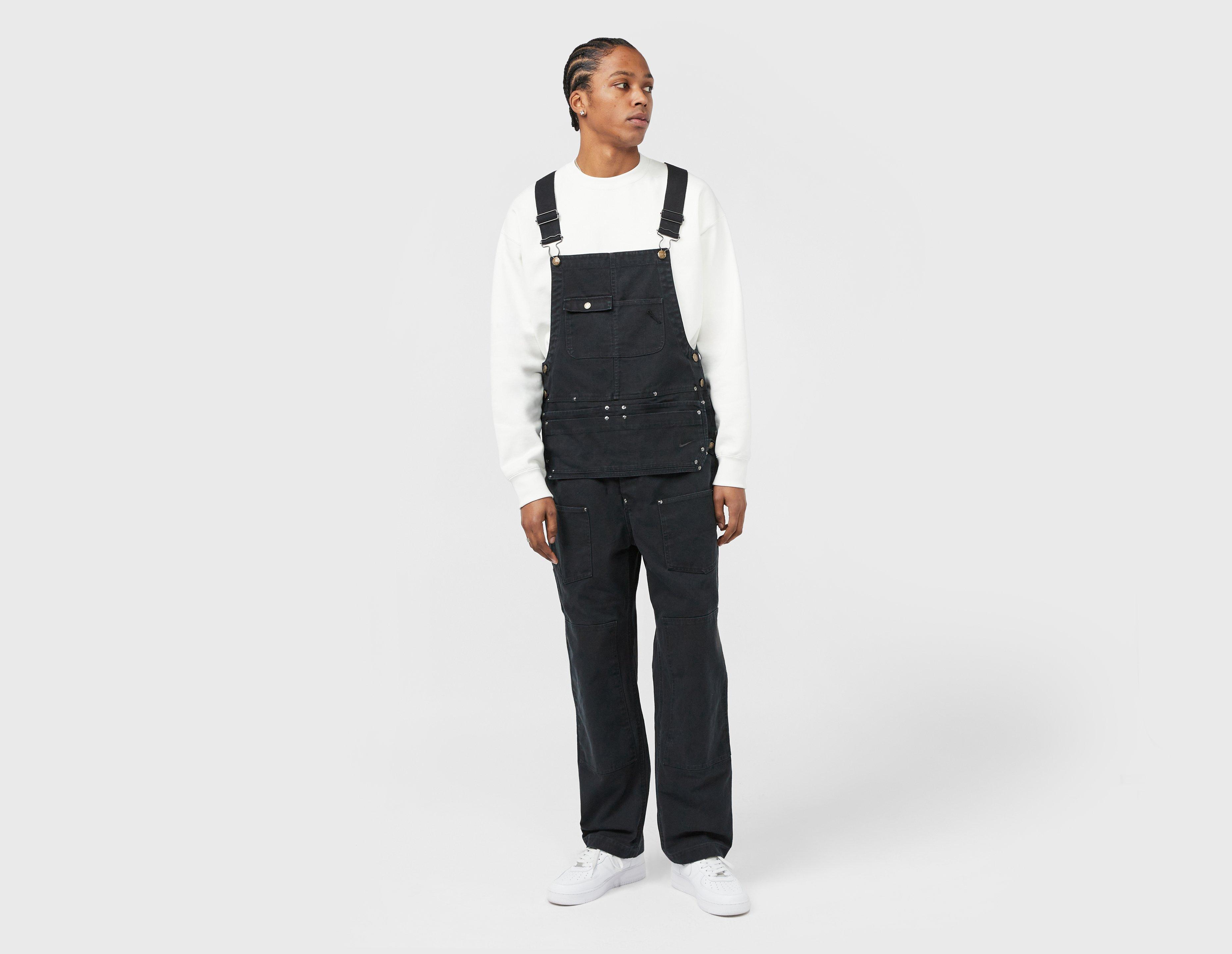 Nike Life Carpenter Overalls Black in  Men's Size Large