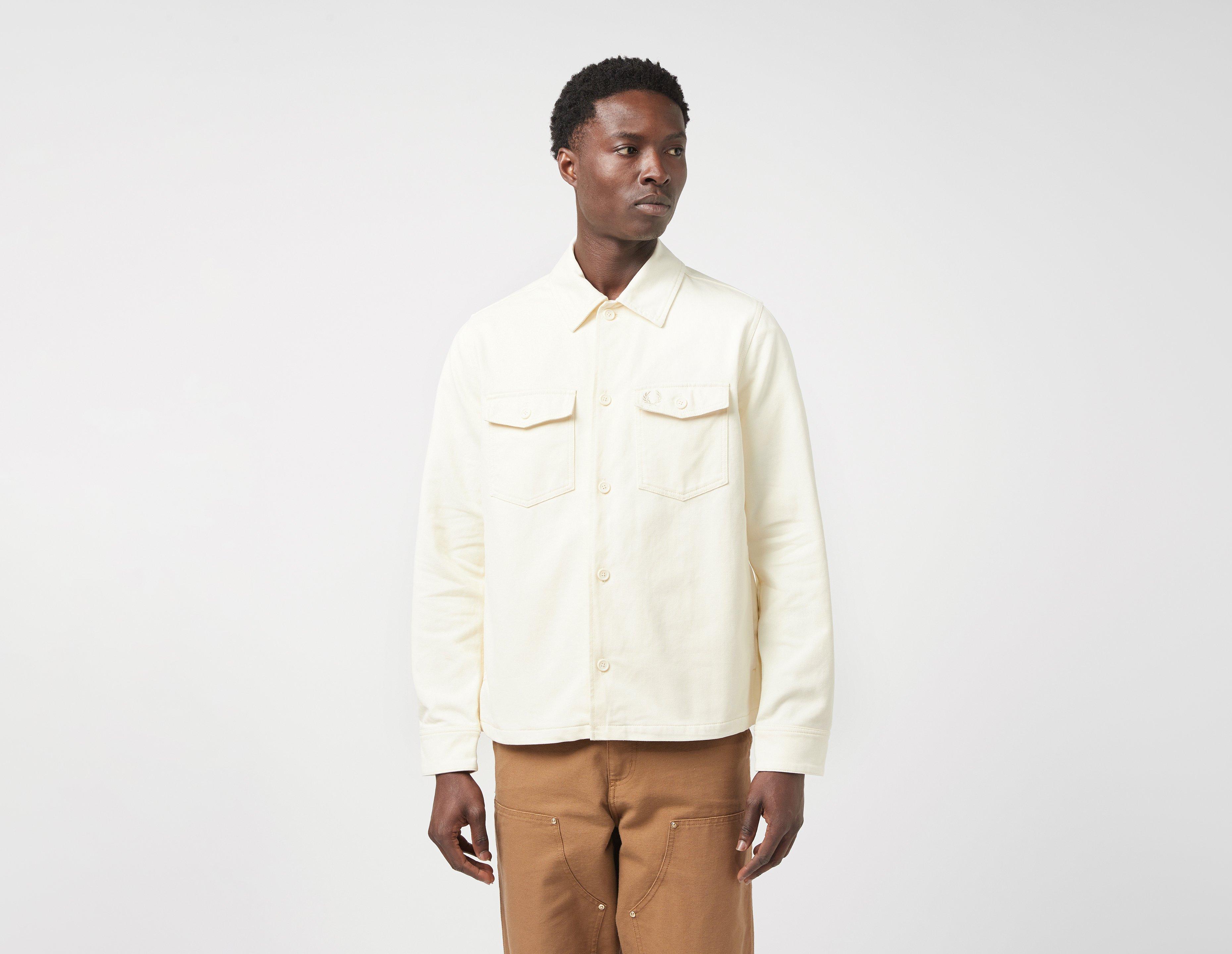 Fred Perry Bedford Cord Overshirt Beige in  Men's Size XL