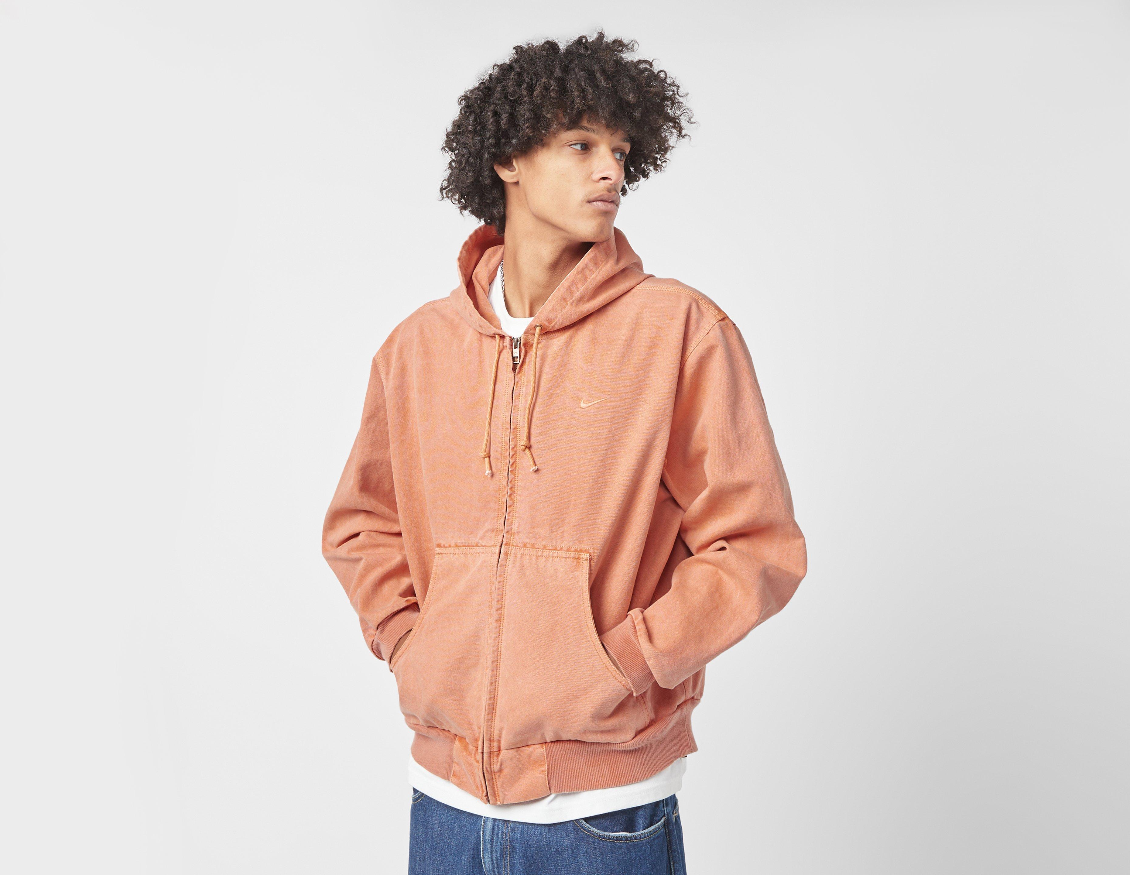 Nike Life Full-Zip Unlined Jacket Orange in  Men's Size Medium