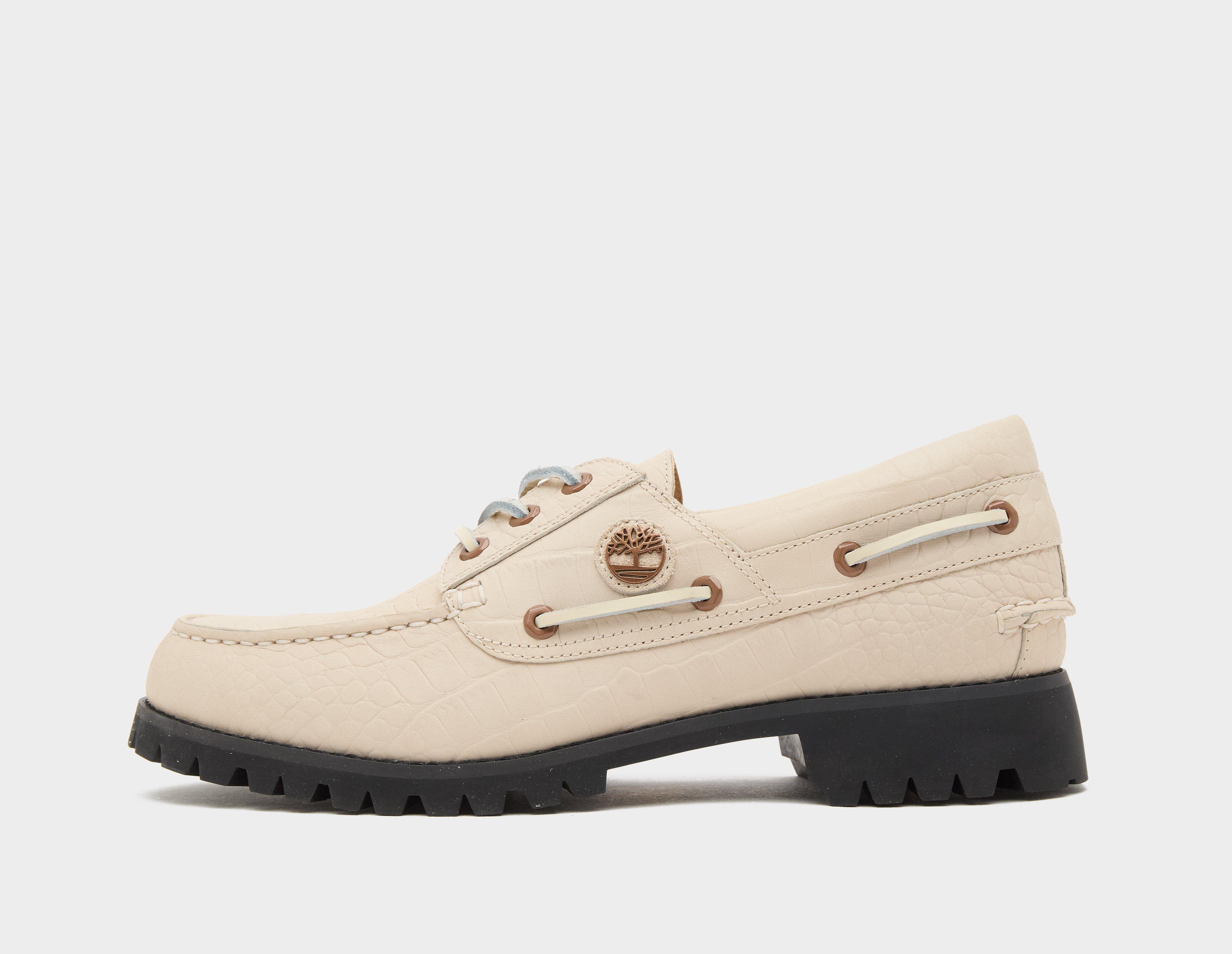 Timberland 3 Eye Authentic Boat Shoe Beige in  Men's Size 11