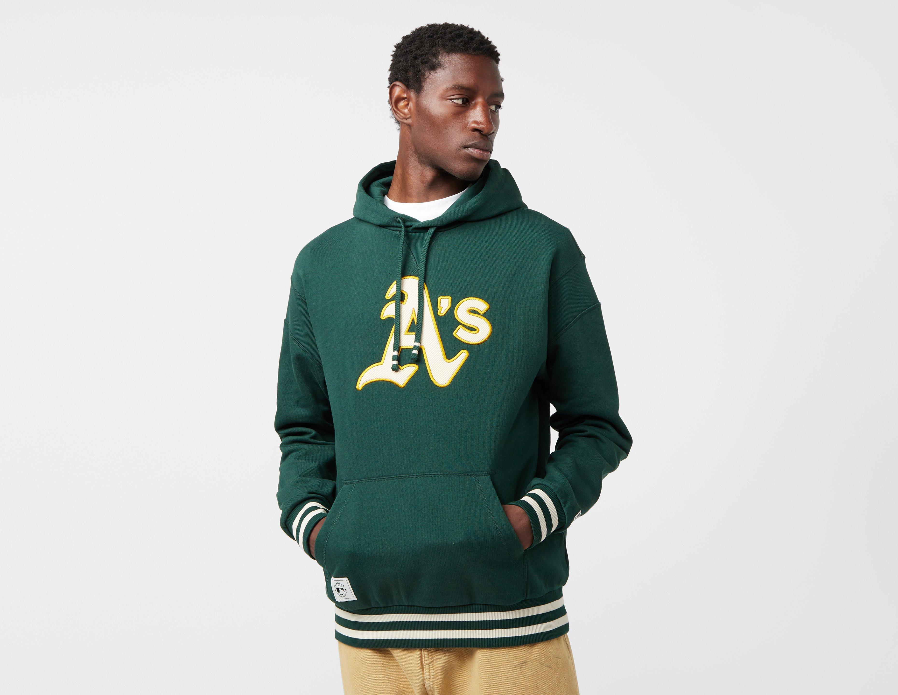 New Era Oakland Athletics Mlb Rib Infill Hoodie Green in  Men's Size Small