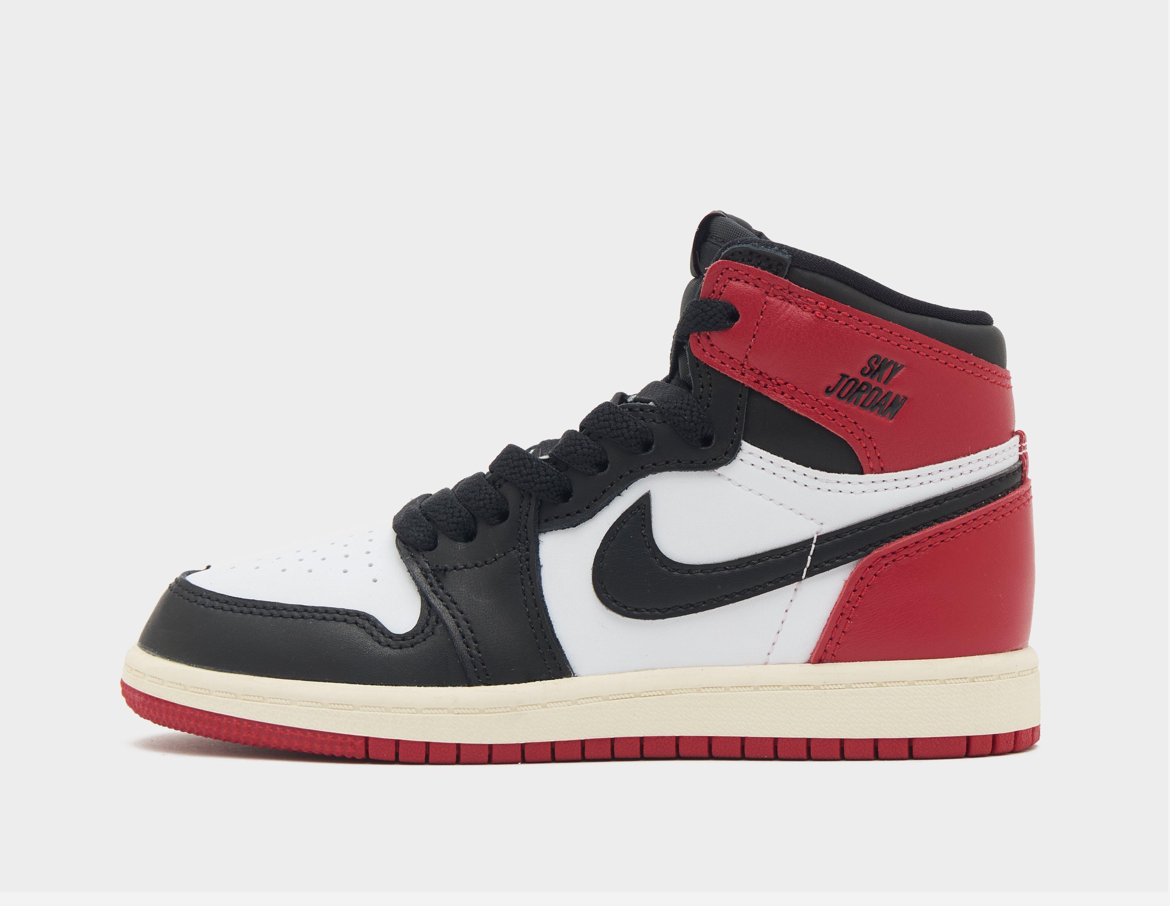 Jordan Unisex Kids Black/Black/Varsity Red (Ps) Air 1 Retro High Og ' Toe Reimagined' Fd1412-106 - Image 3