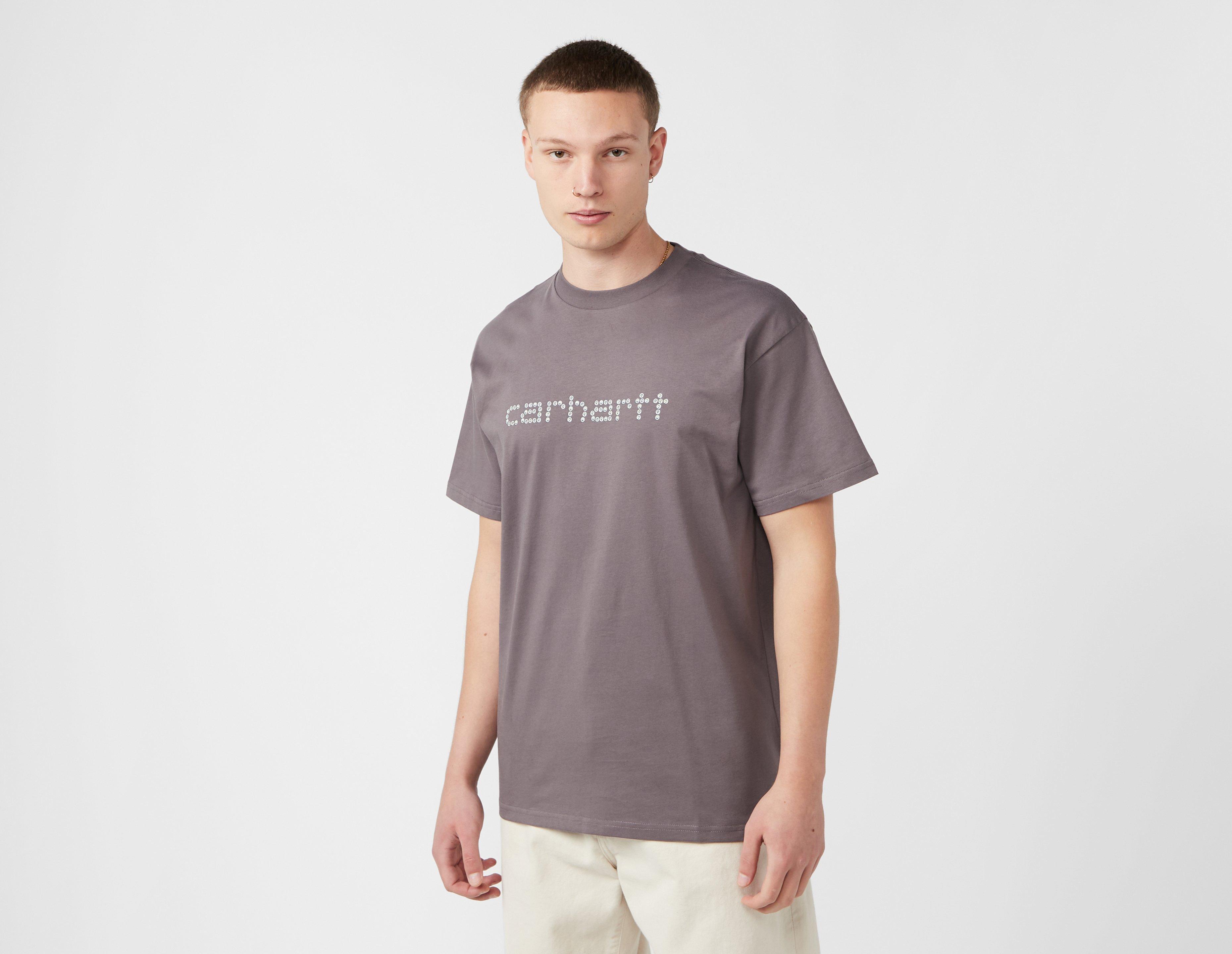 Carhartt Wip Rivet Script T-Shirt Grey in  Men's Size Small