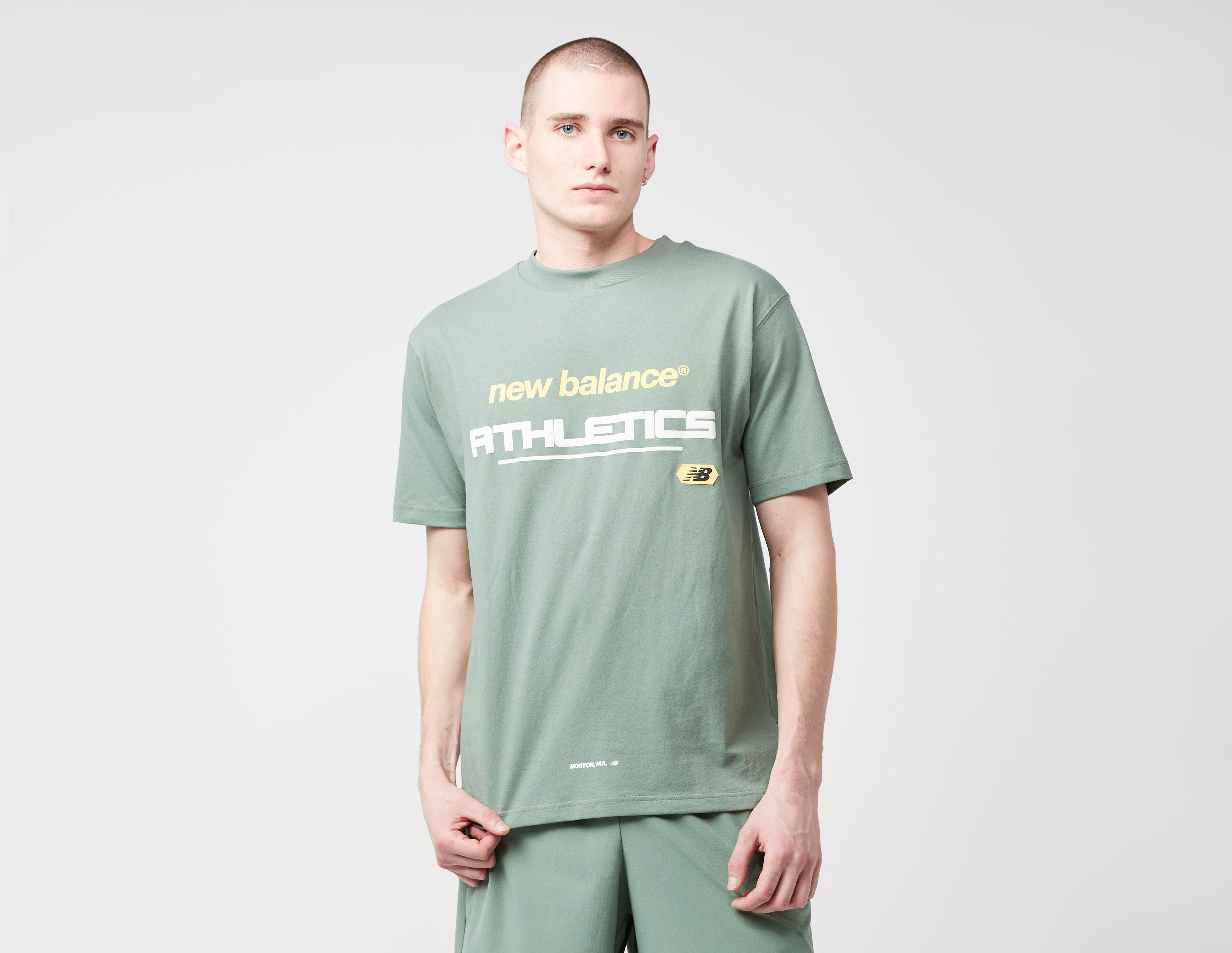 New Balance Street Classics Athletics T-Shirt Green in  Men's Size Small