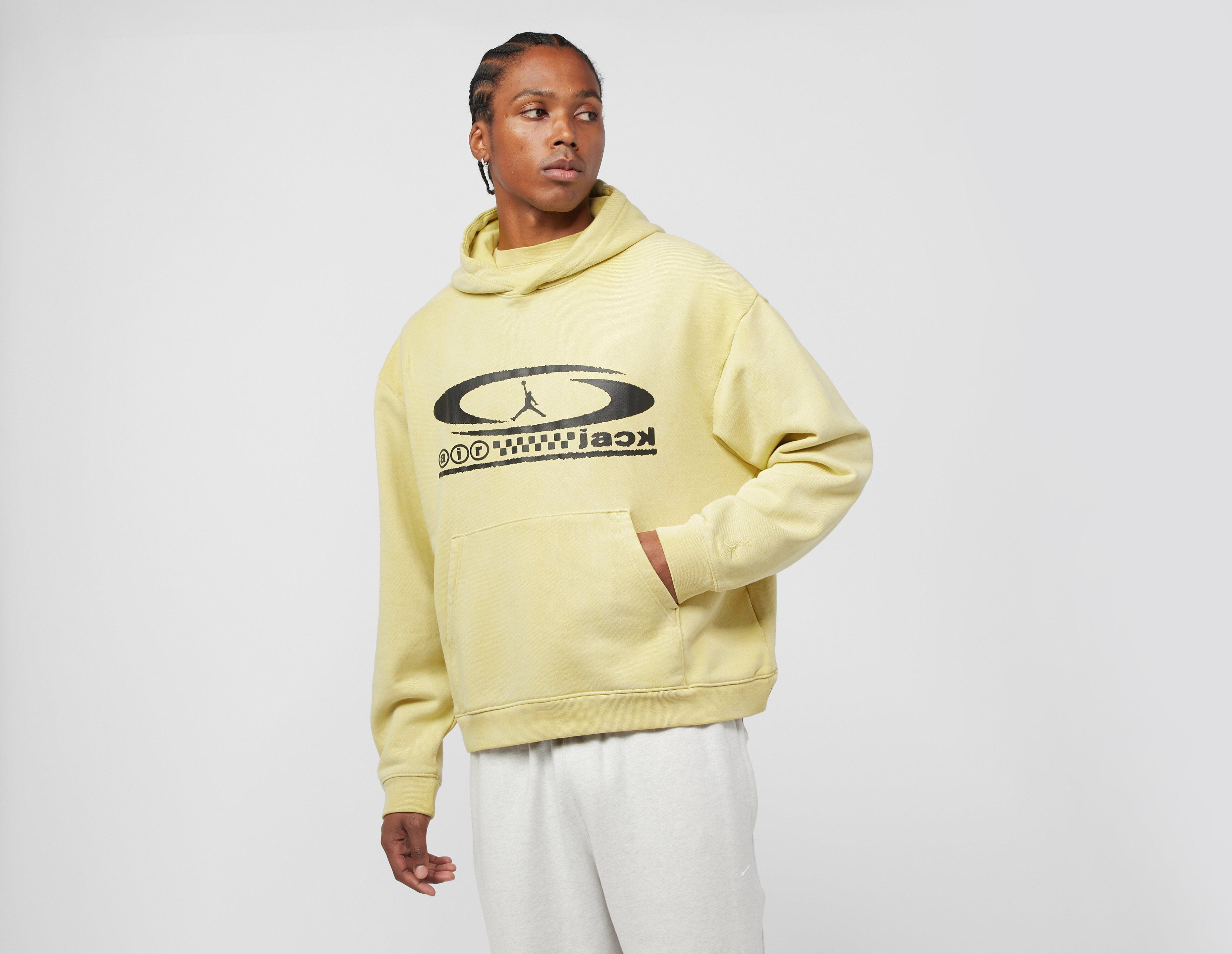 Jordan X Travis Scott Hoodie Yellow in  Men's Size Large
