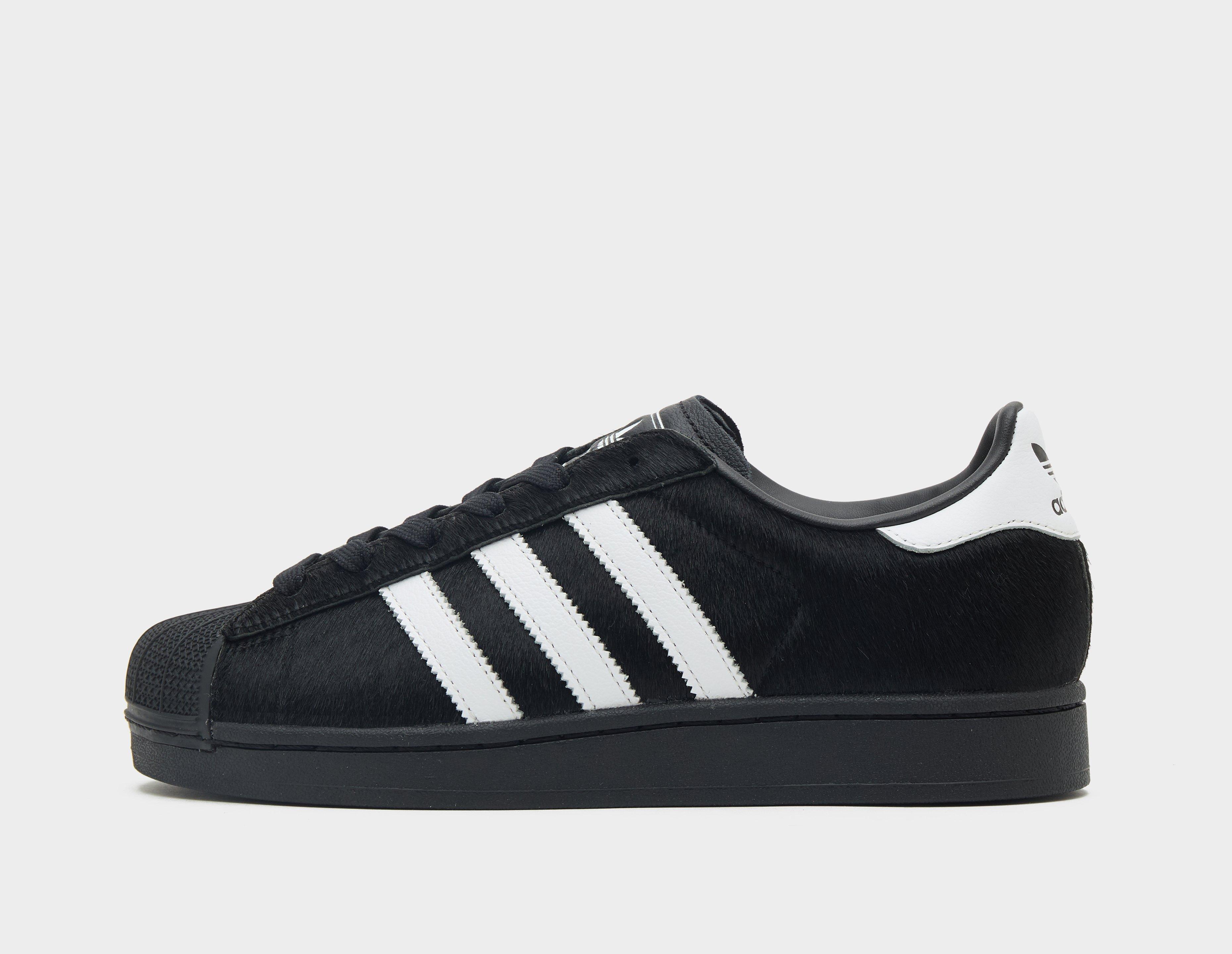 Womens adidas Originals superstar trainer II Pony Hair  - black - 4.5