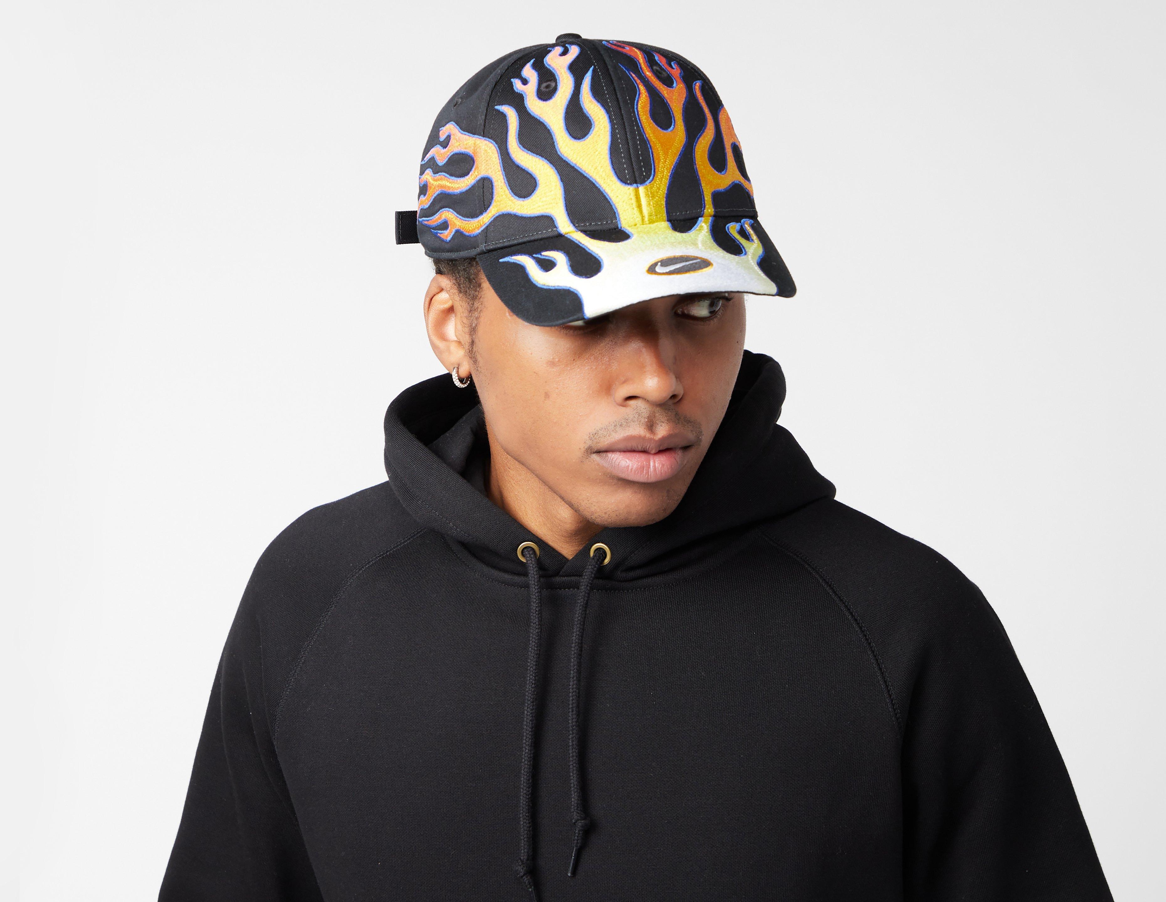 Mens Nike Club Flame Cap - Black