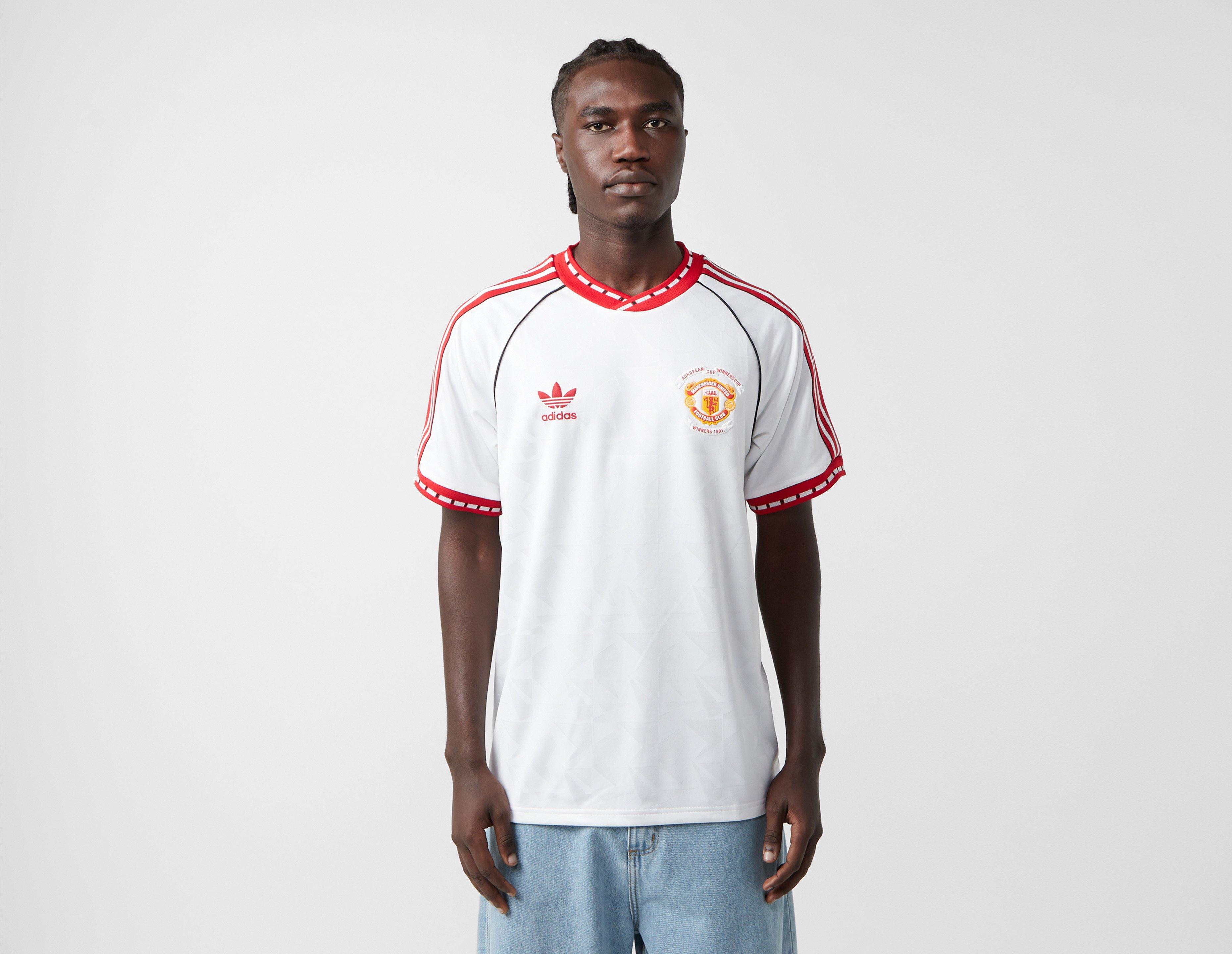 Adidas Manchester United Away Jersey 91 White in  Men's Size Medium