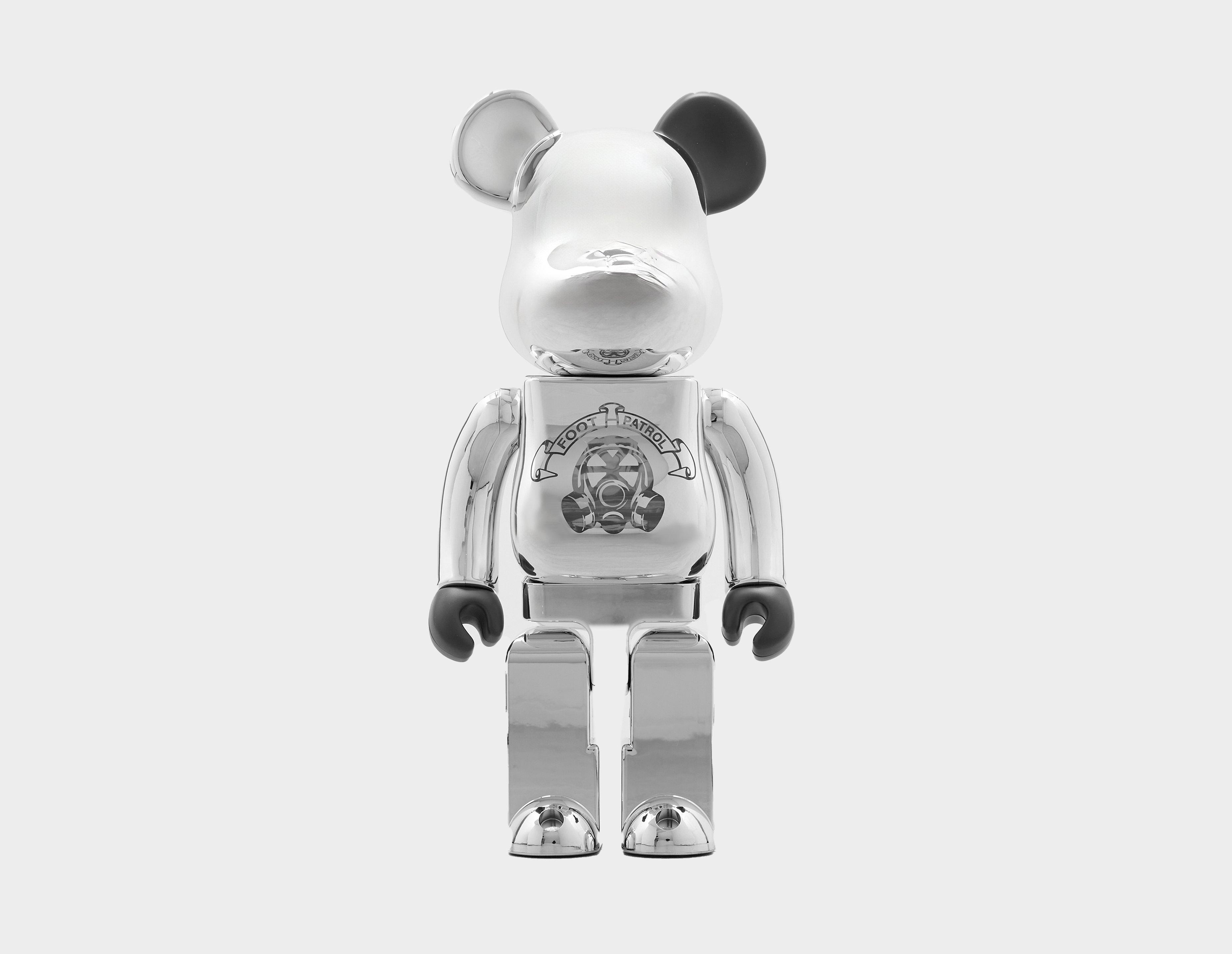 Medicom X Footpatrol Be@Rbrick 400% Silver in   Size One Size