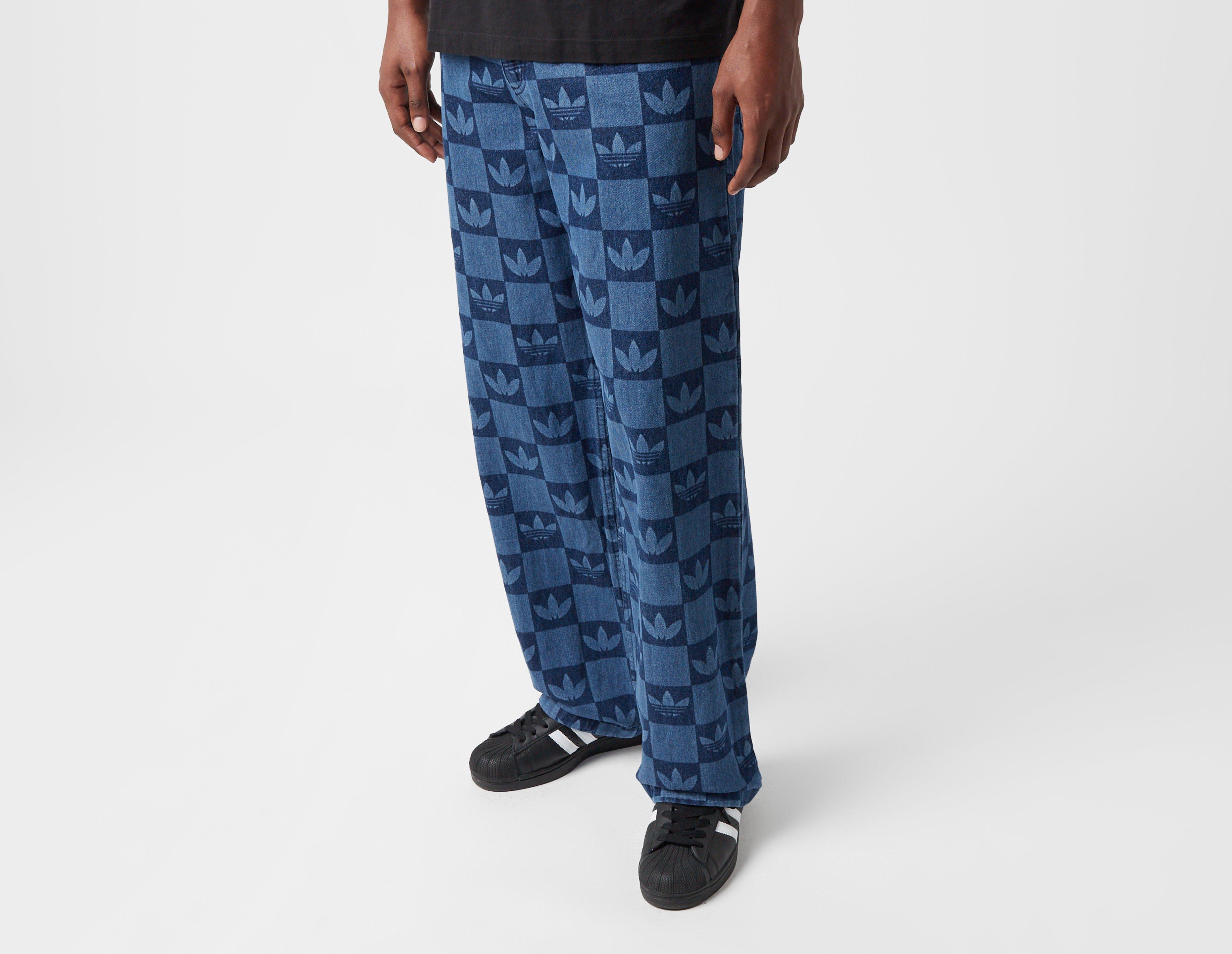 Adidas Monogram Denim Pants Blue in  Men's Size 32