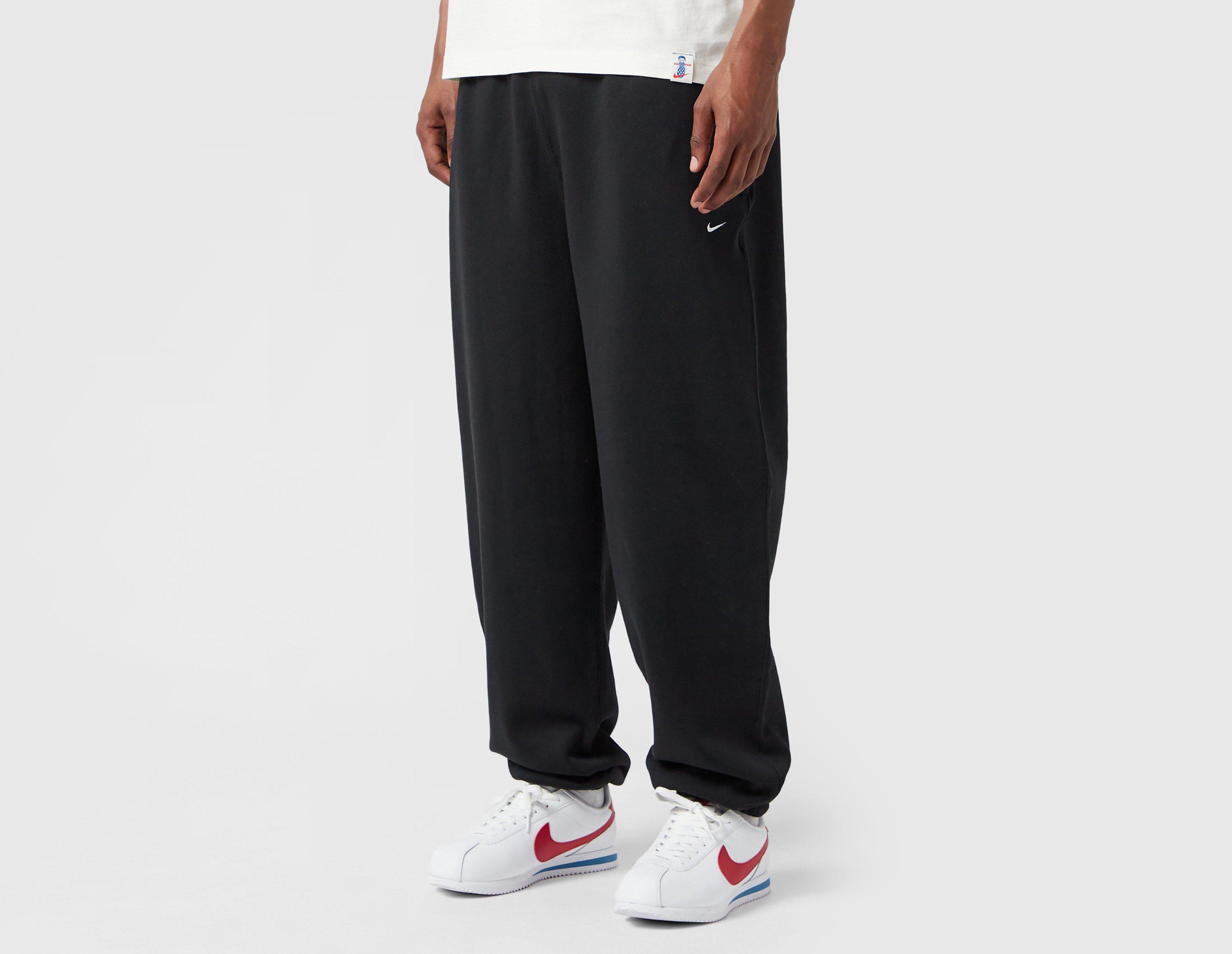 Nike Solo Swoosh Fleece Pants Black in  Men's Size Medium