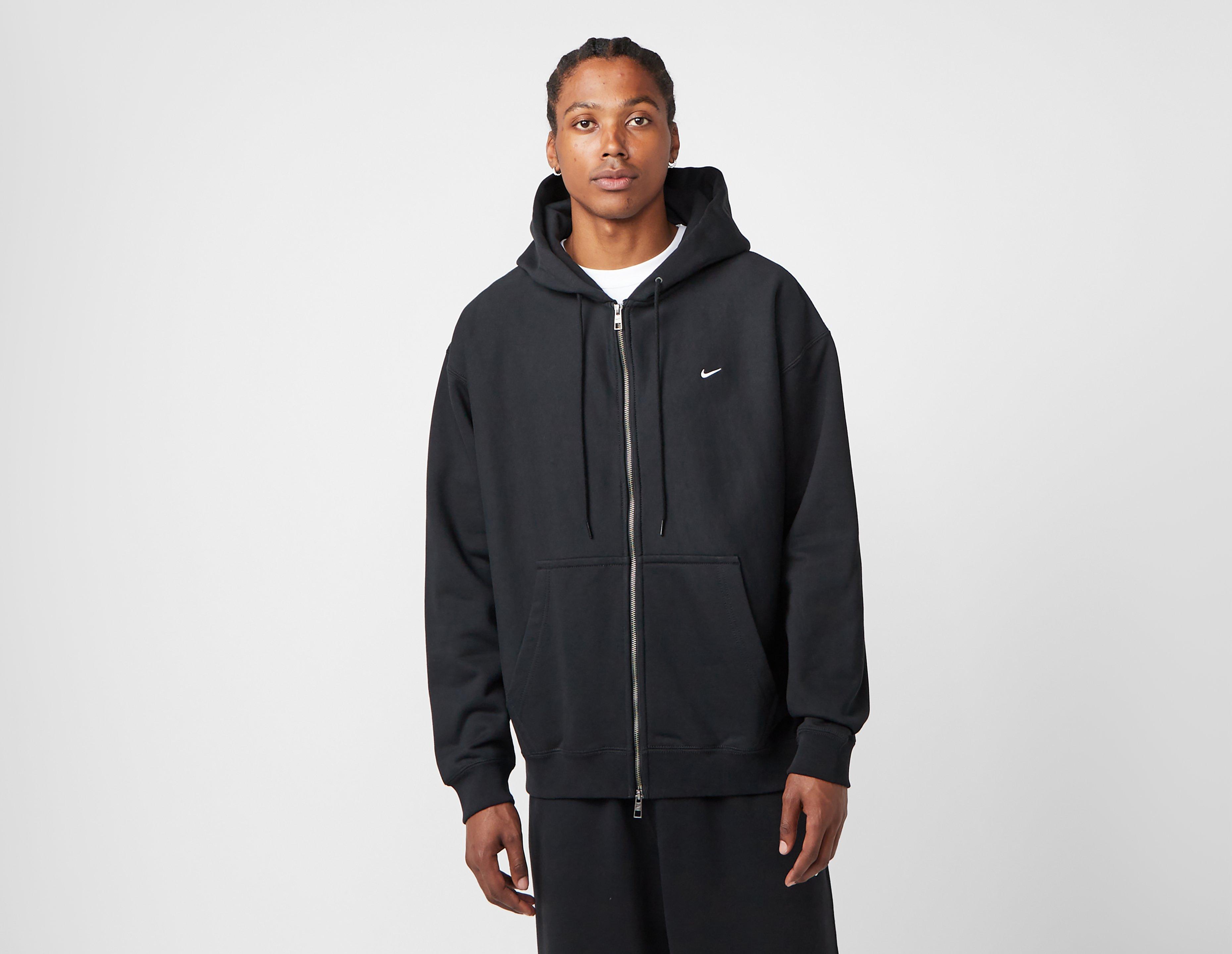 Nike Solo Swoosh Full-Zip Hoodie Black in  Men's Size XL