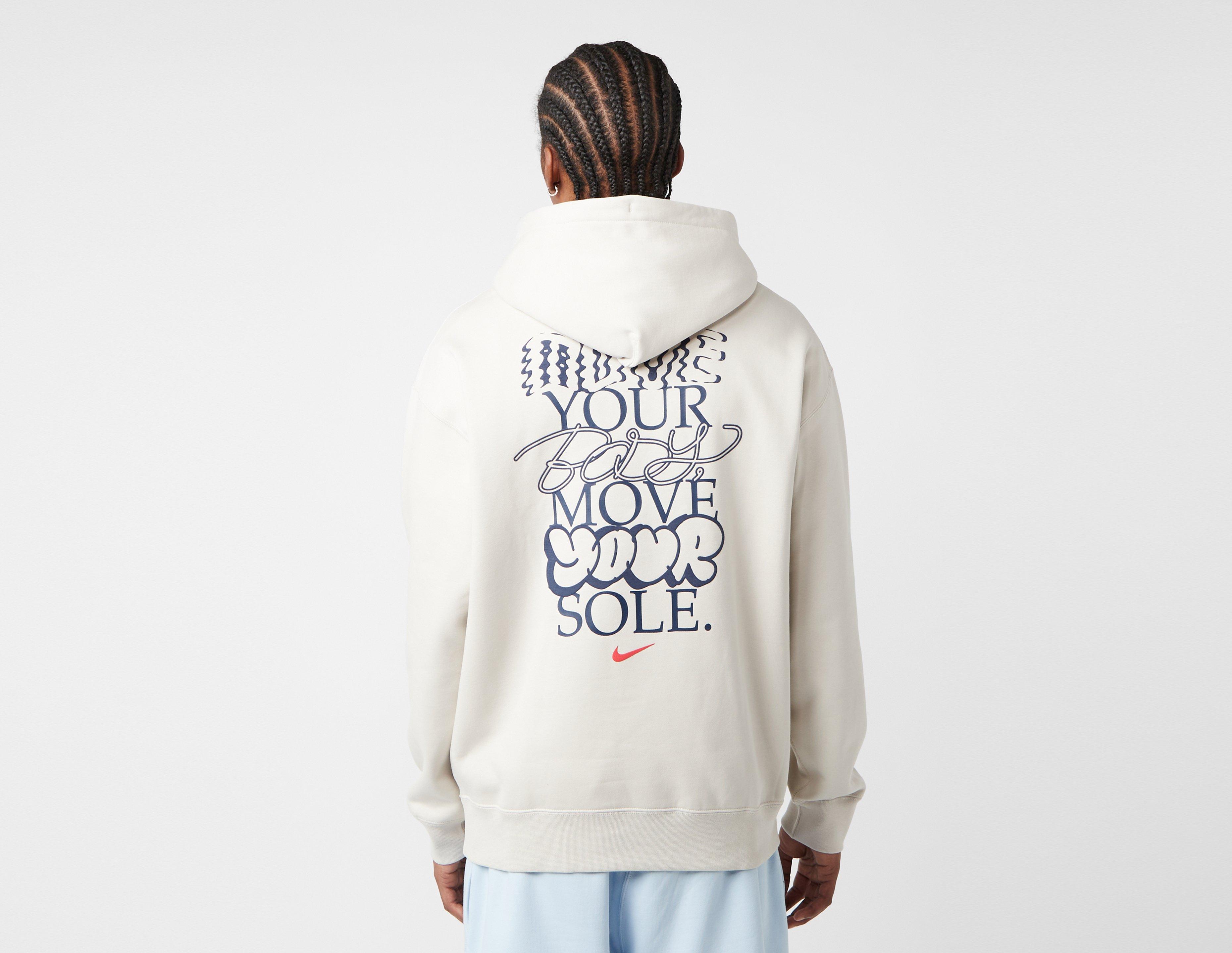 Nike Solo Swoosh Graphic Hoodie Beige in  Men's Size Medium