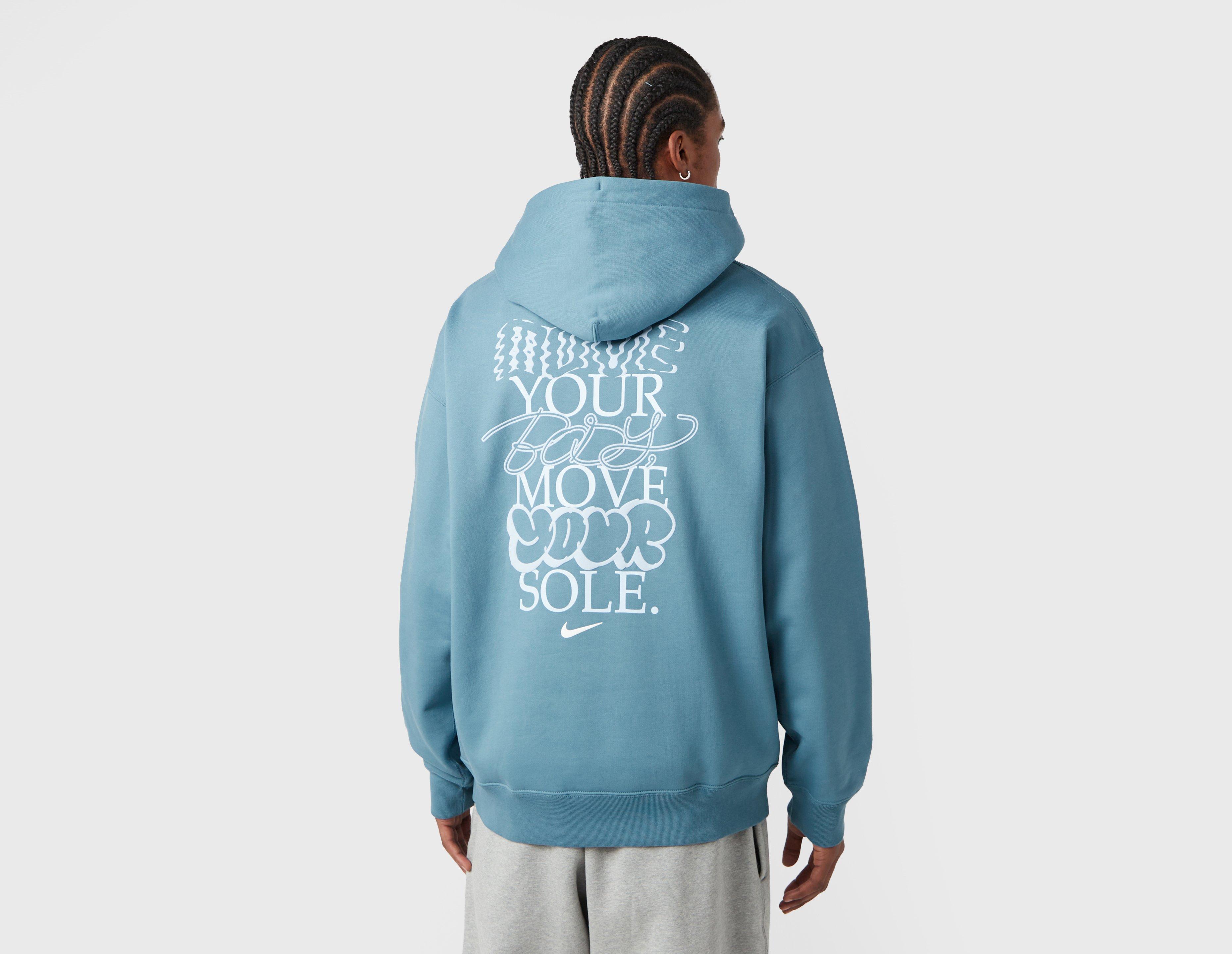 Nike Solo Swoosh Graphic Hoodie Blue in  Men's Size Medium