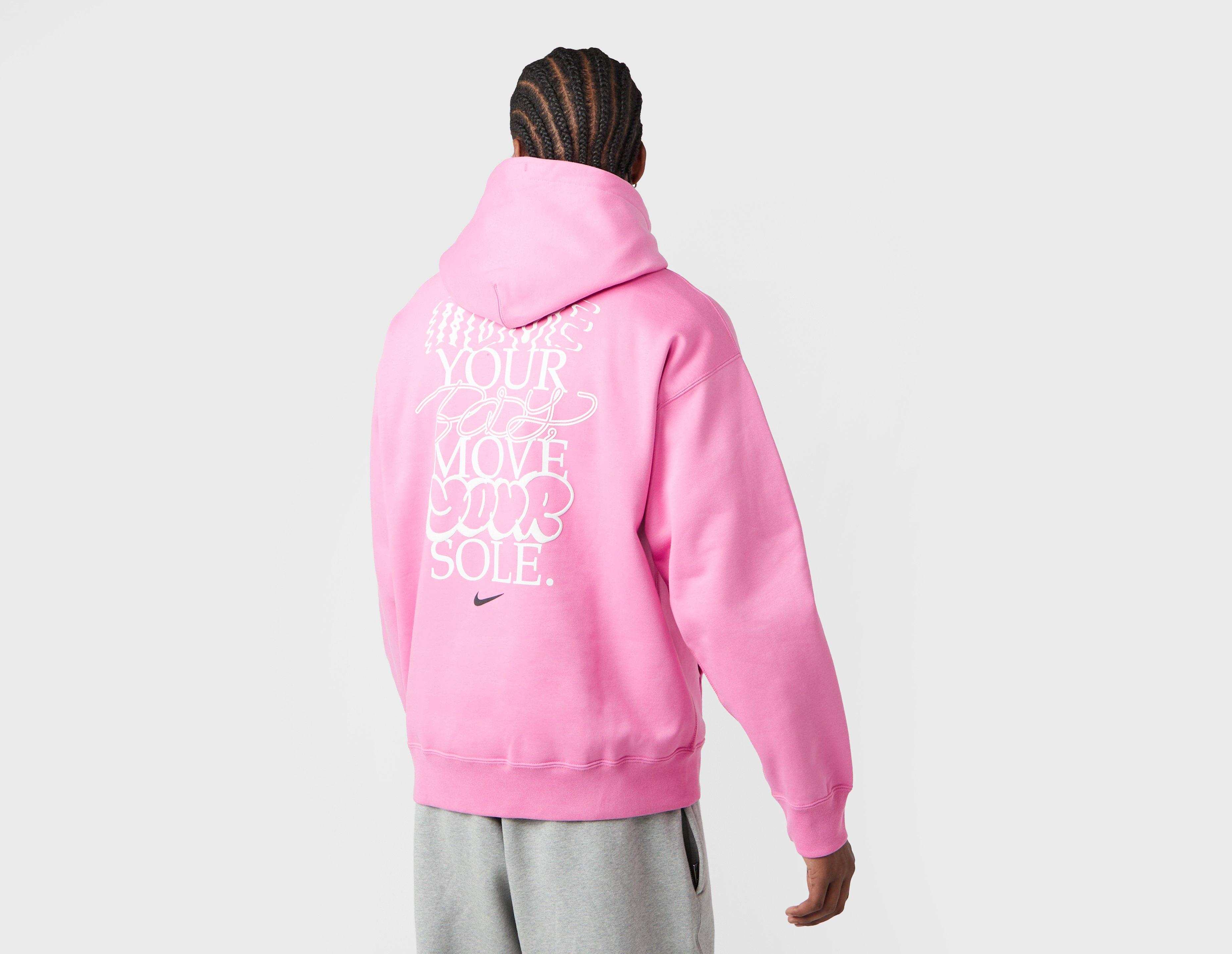 Nike Solo Swoosh Graphic Hoodie Pink in  Men's Size Medium