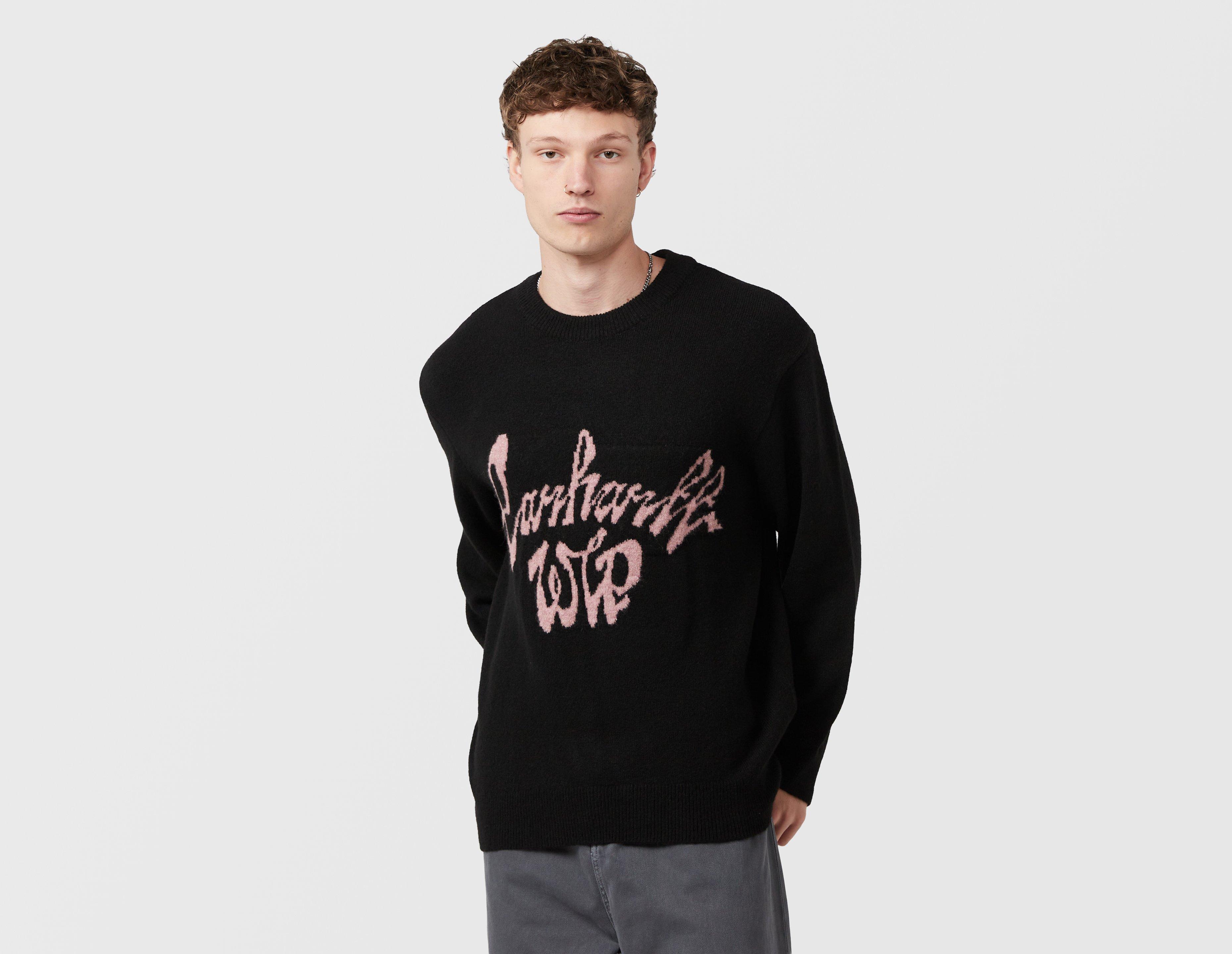 Carhartt Wip Chedda Knit Sweatshirt Black in  Men's Size Small