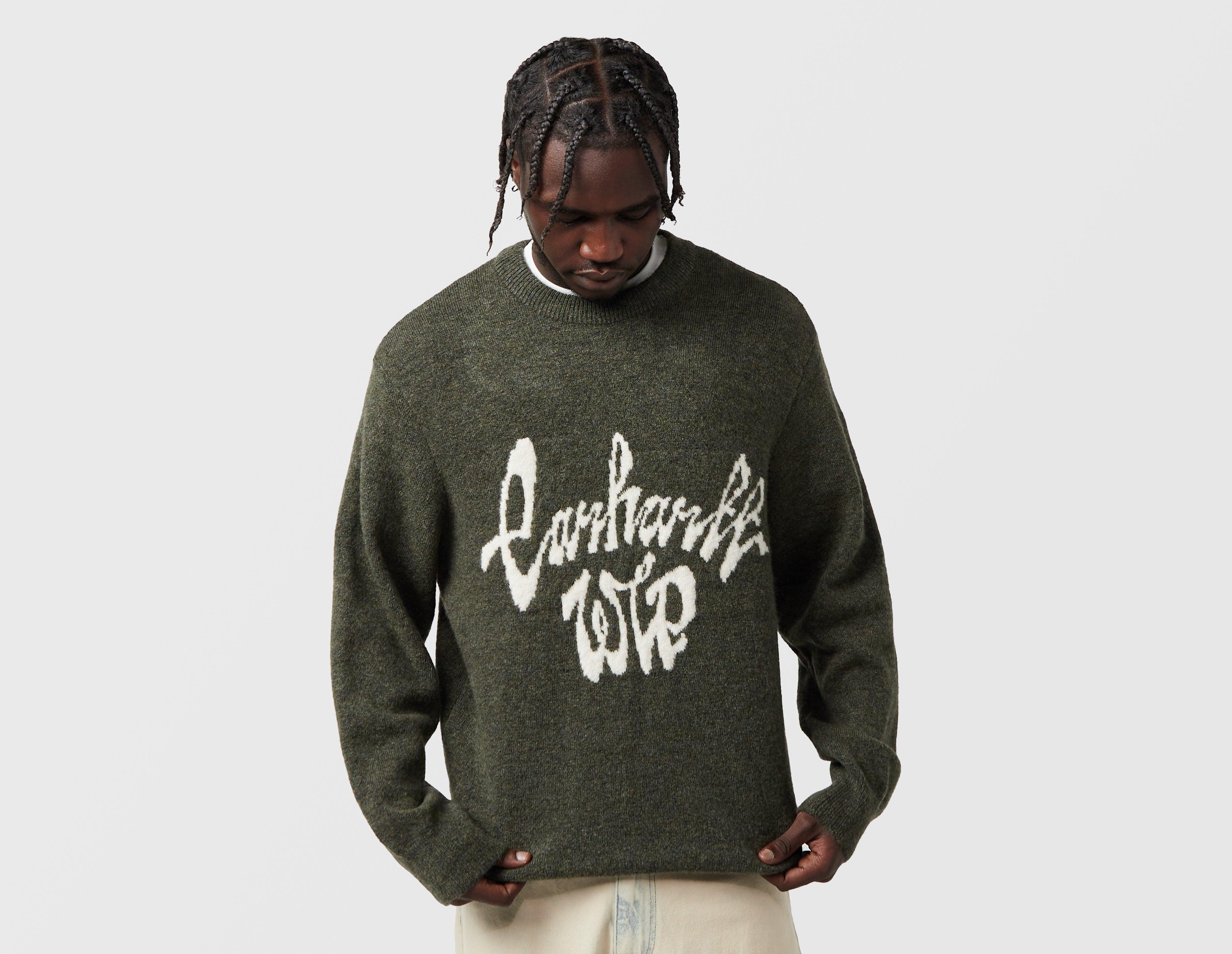 Carhartt Wip Chedda Knit Sweatshirt Green in  Men's Size Large