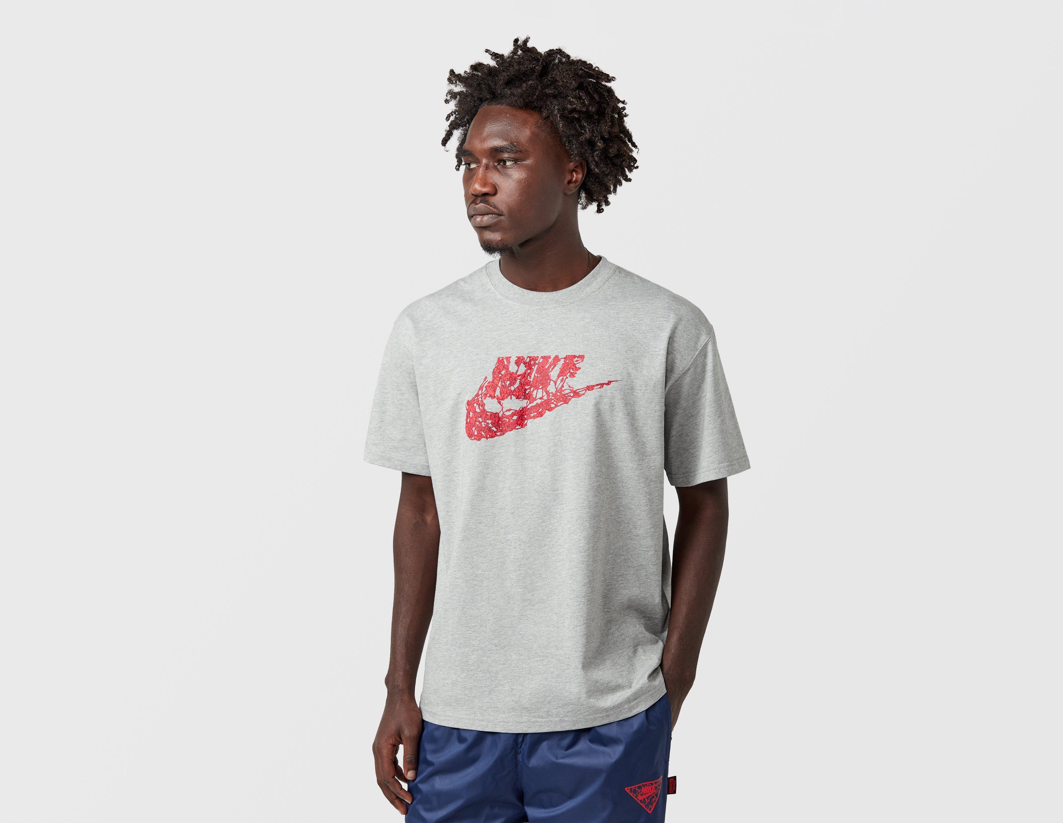 Nike X Stranger Things Swoosh T-Shirt Grey in  Men's Size Medium