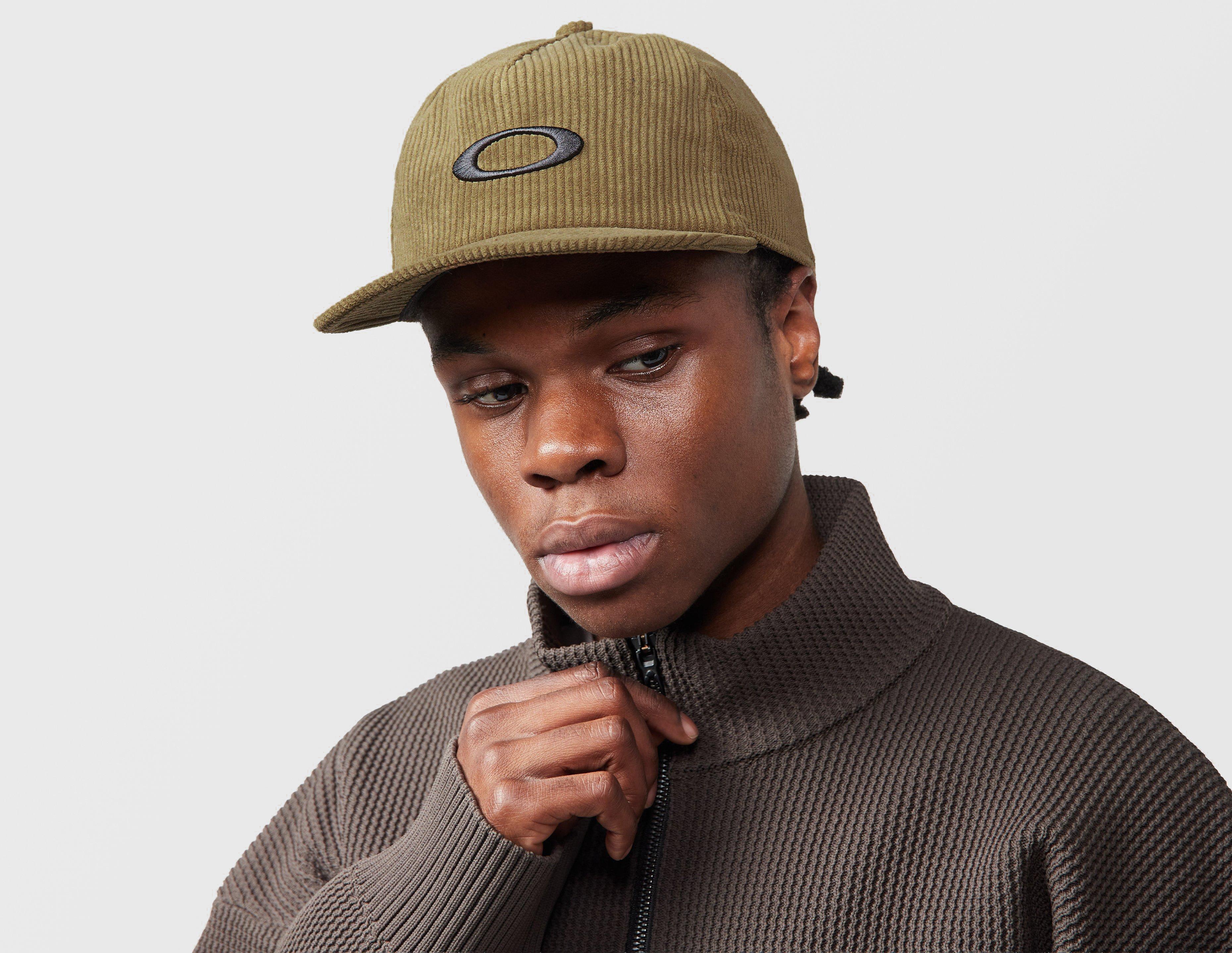 Oakley Ellipse Corduroy Cap Green in   Size One Size