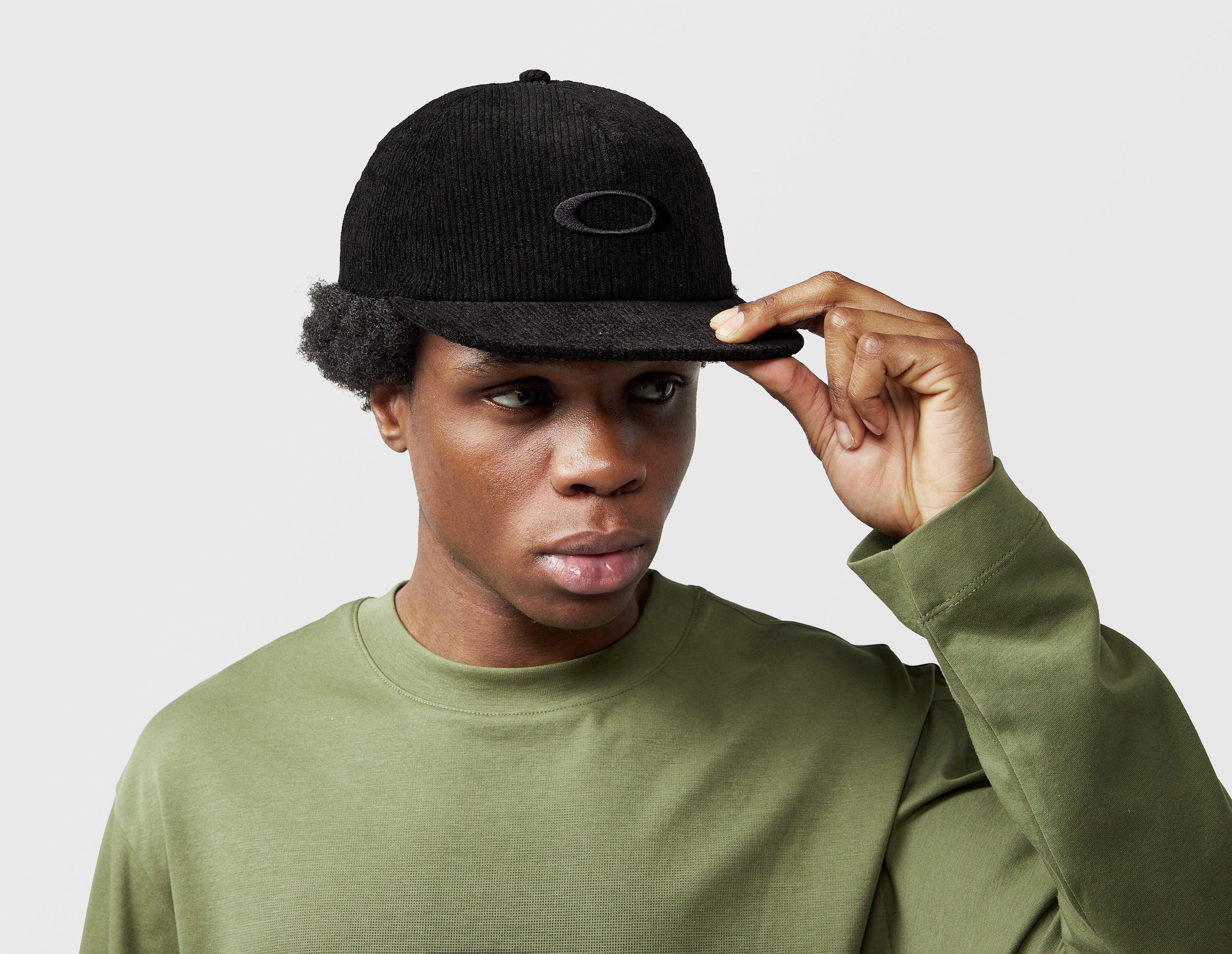 Oakley Ellipse Corduroy Cap Black in   Size One Size