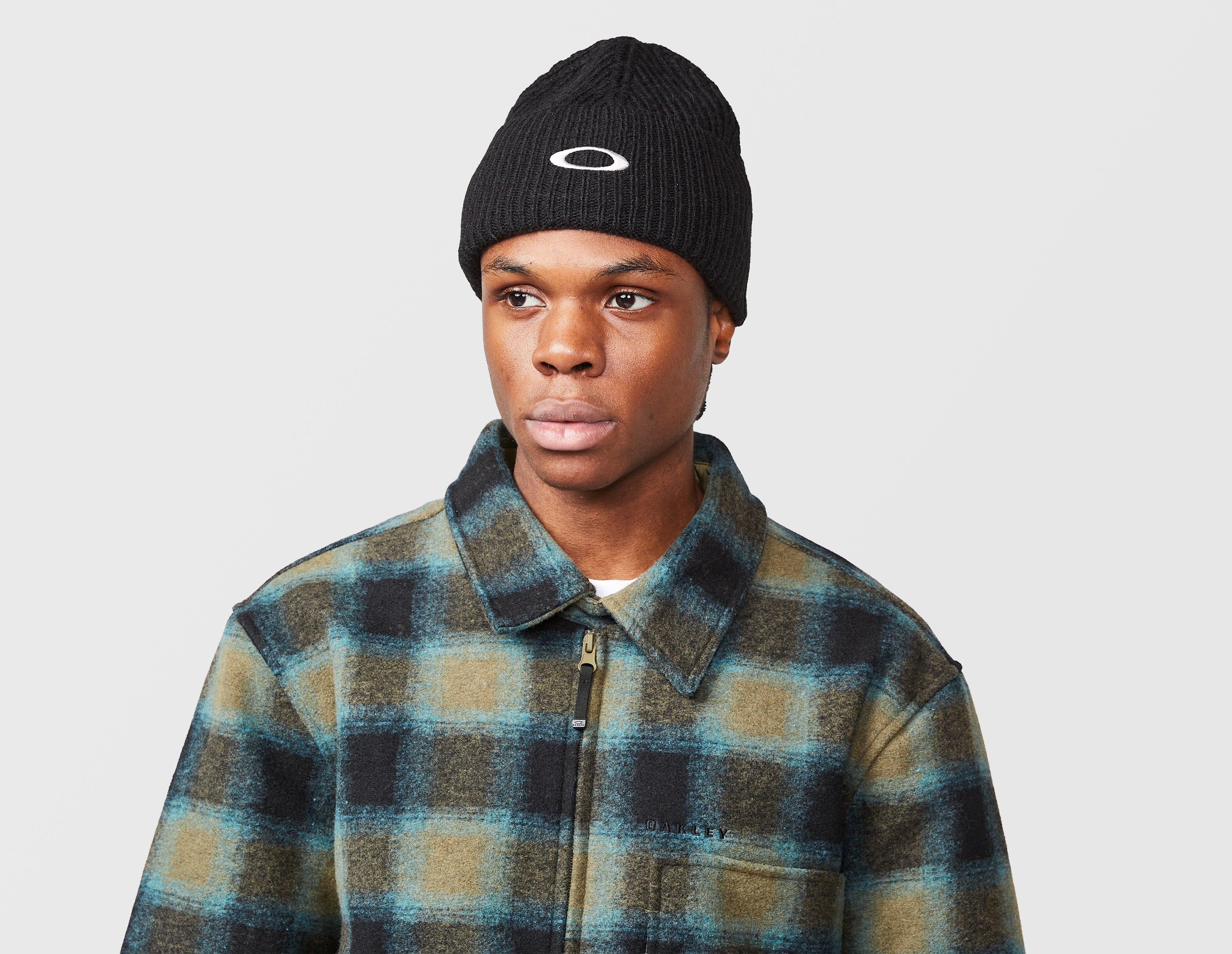 Oakley Ellipse Ribbed Beanie Black in   Size One Size