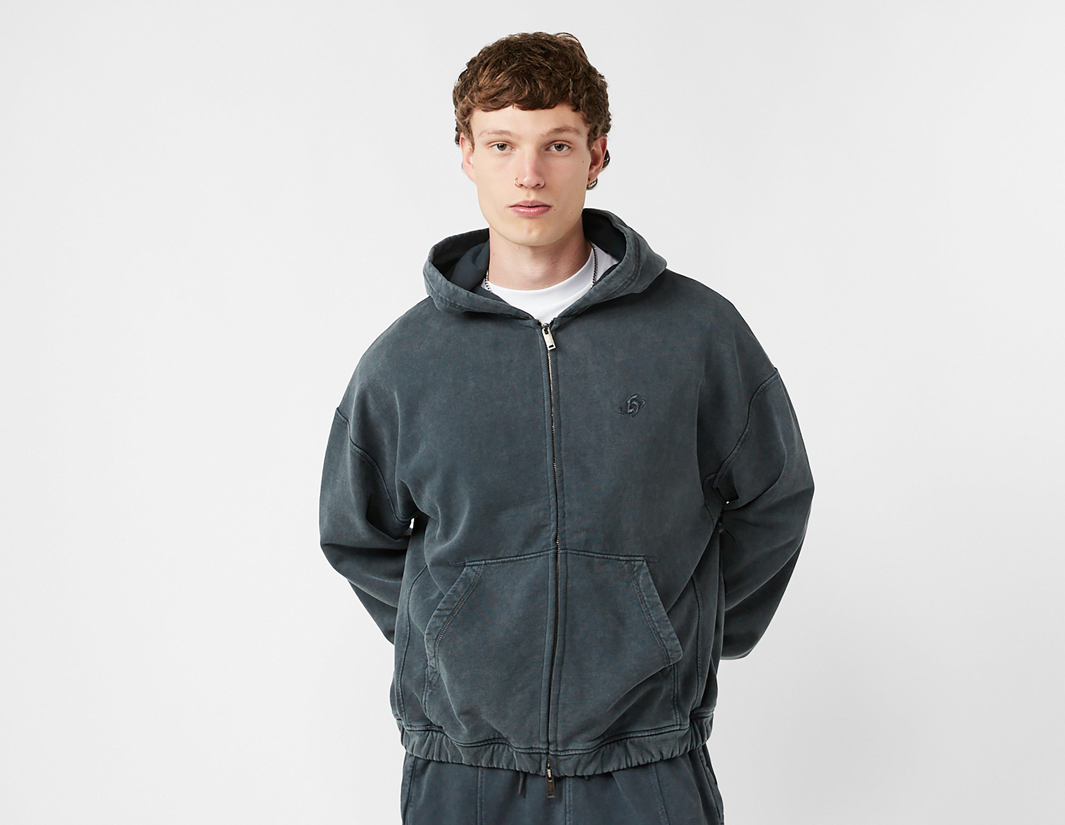 Home Grown Rockwell Zip Hoodie Black in  Men's Size XL